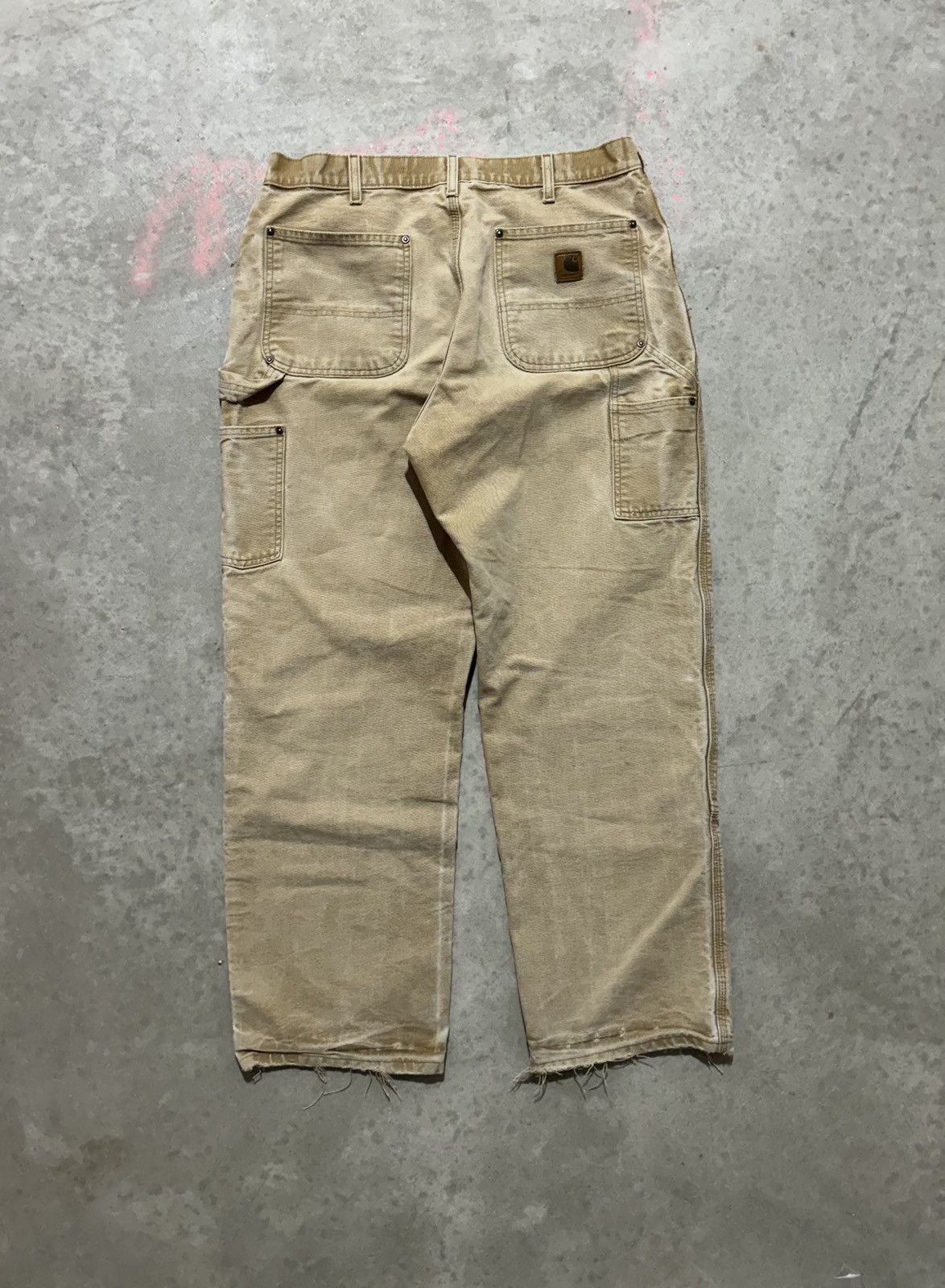 Carhartt × Vintage Carhartt Double Knee Carpenter Jeans 35X32 Size US 35 - 6 Thumbnail