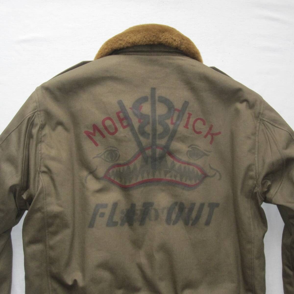 Freewheelers B-10 Flight Jacket “V8 FLAT OUT” size42 Size US XL / EU 56 / 4 - 8 Thumbnail