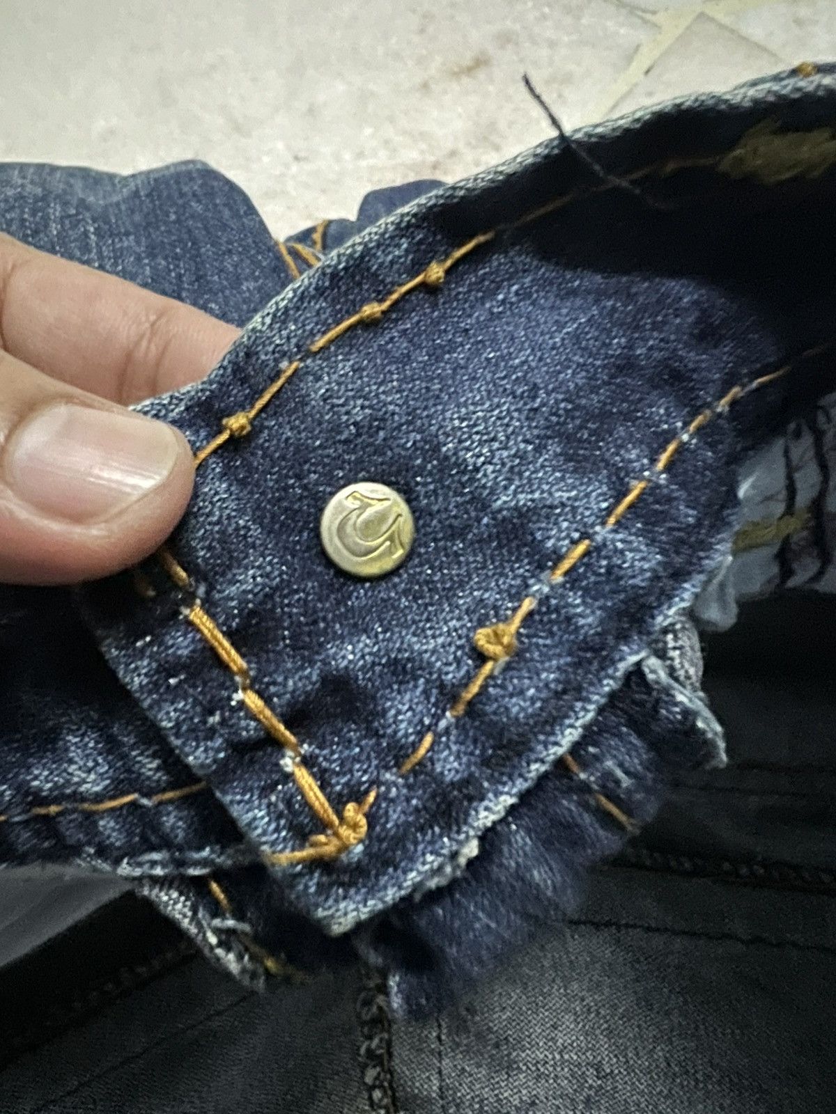 True Religion 💥Flare💥Twist Leg True Religion Billy Giant Big T Jeans Size US 34 / EU 50 - 18 Thumbnail