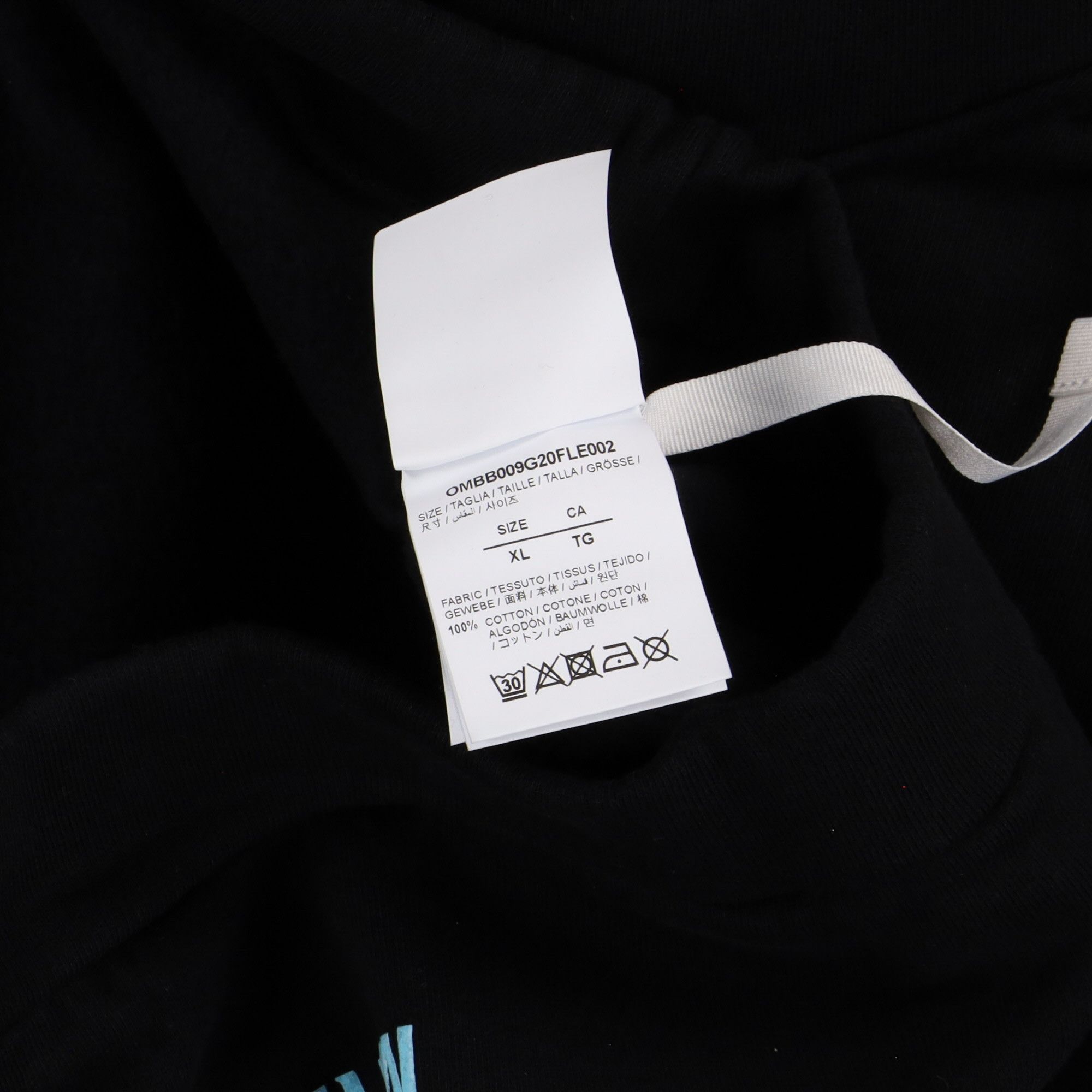 Off-White Black Spray Diagonals Logo Oversized Hoodie Size US XL / EU 56 / 4 - 6 Thumbnail