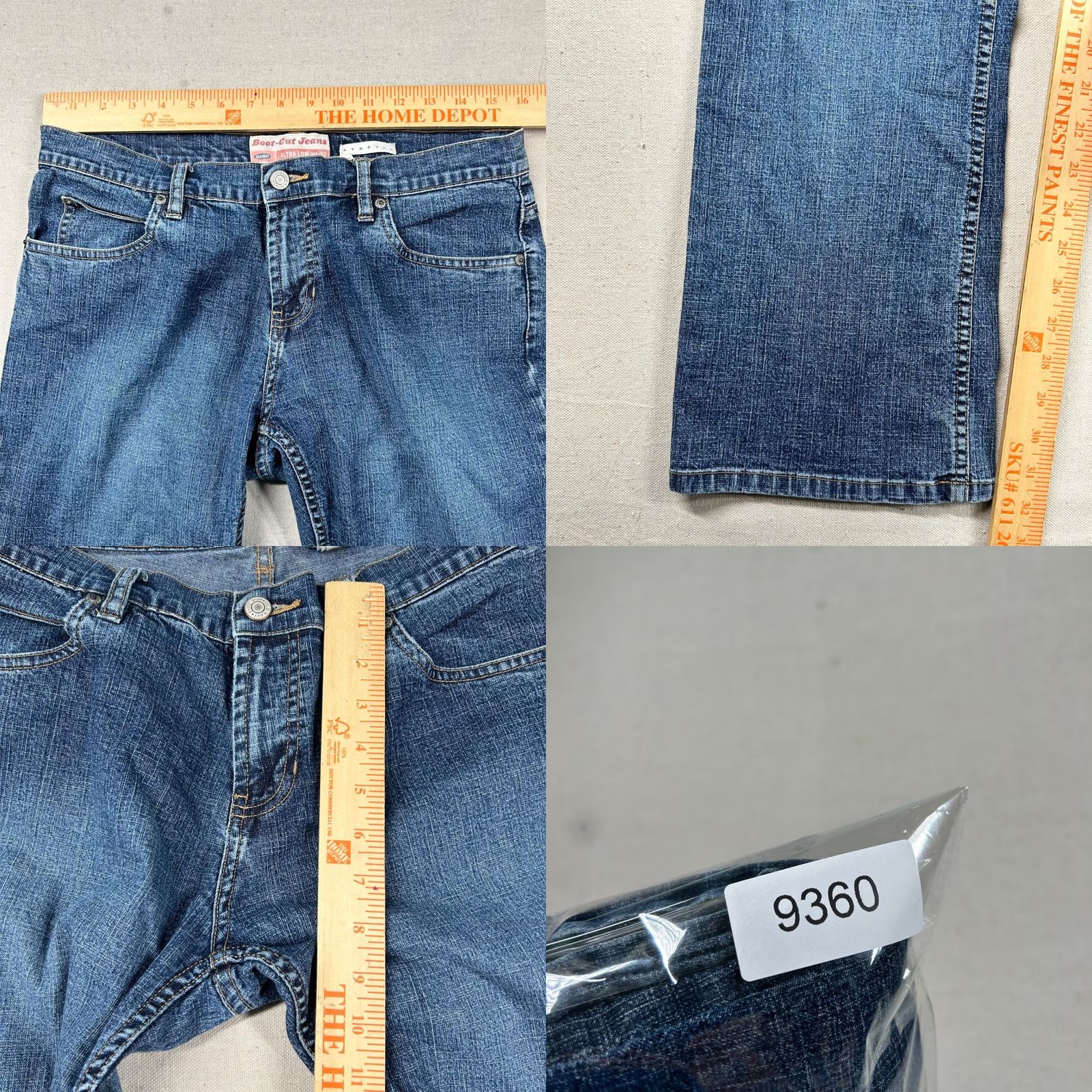 Old Navy VINTAGE Old Navy Jeans Womens 10 Boot Cut Mid Rise Stretch Denim Blue 5-Pocket 32in inseam Mens Womens Girls Boys Size 32" / US 10 / IT 46 - 8 Thumbnail