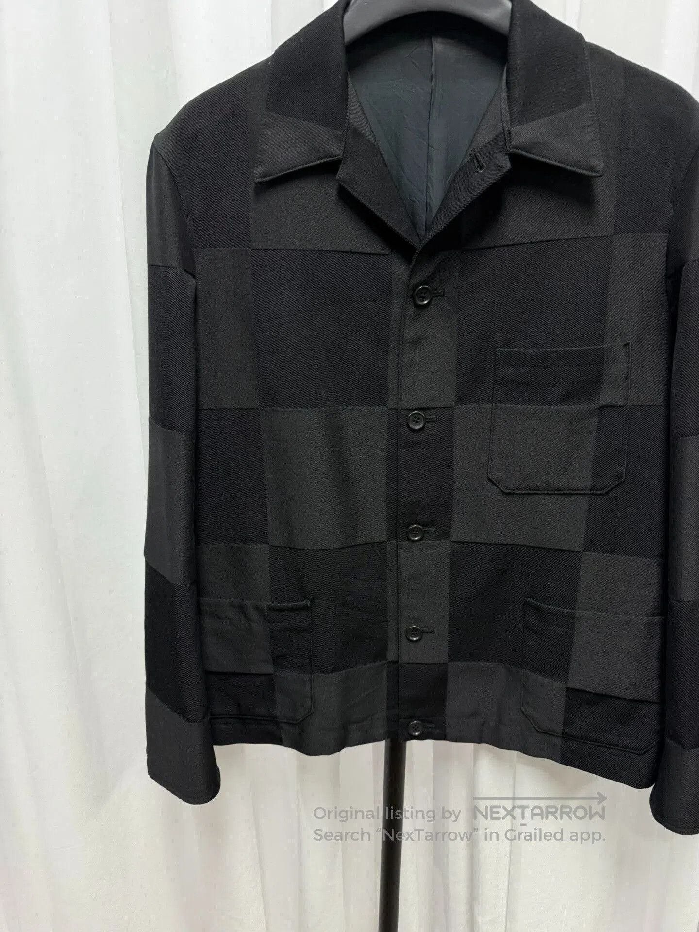 Yohji Yamamoto Yohji Yamamoto Plaid Wool Jacket. Size US L / EU 52-54 / 3 - 4 Thumbnail