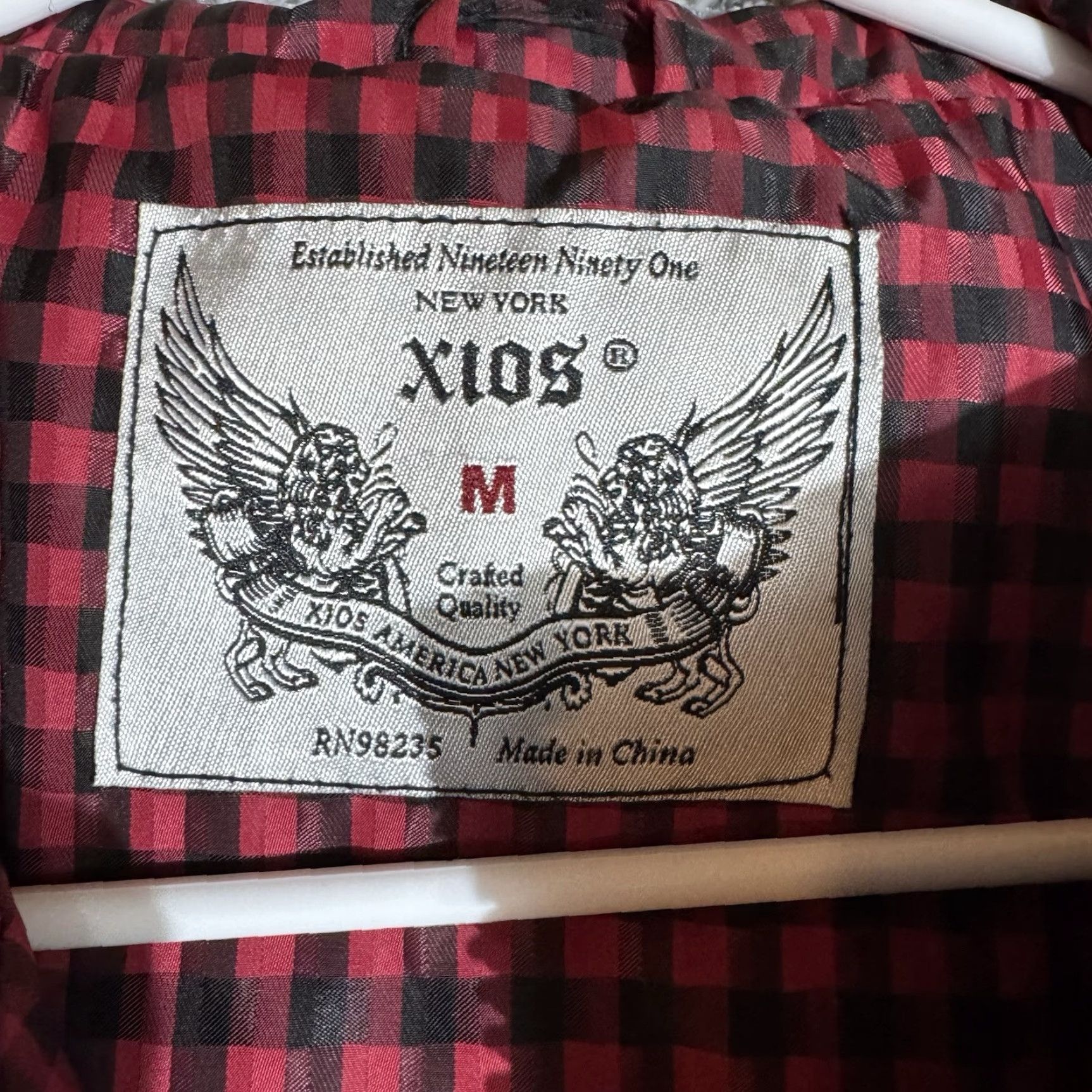 Vintage Xios Jacket Women Medium Red Biker Tattoo Punk Y2K Look Edgy Full Zip Pockets Short Jacket Vintage No Seasoned Casual City Outdoor Regular Size M / US 6-8 / IT 42-44 - 6 Thumbnail