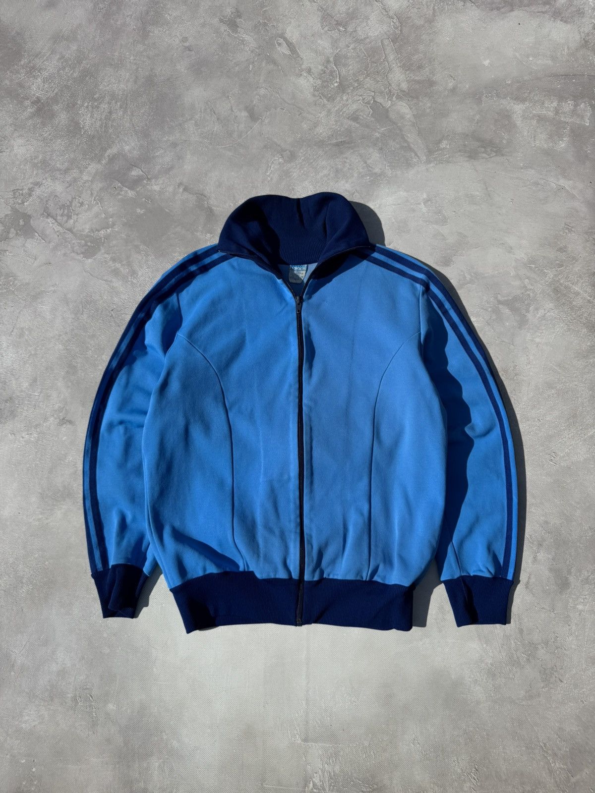 Adidas Vintage Adidas 80s-90s Zip Treck Jacket Made in West Germany Size US S / EU 44-46 / 1 - 1 Thumbnail