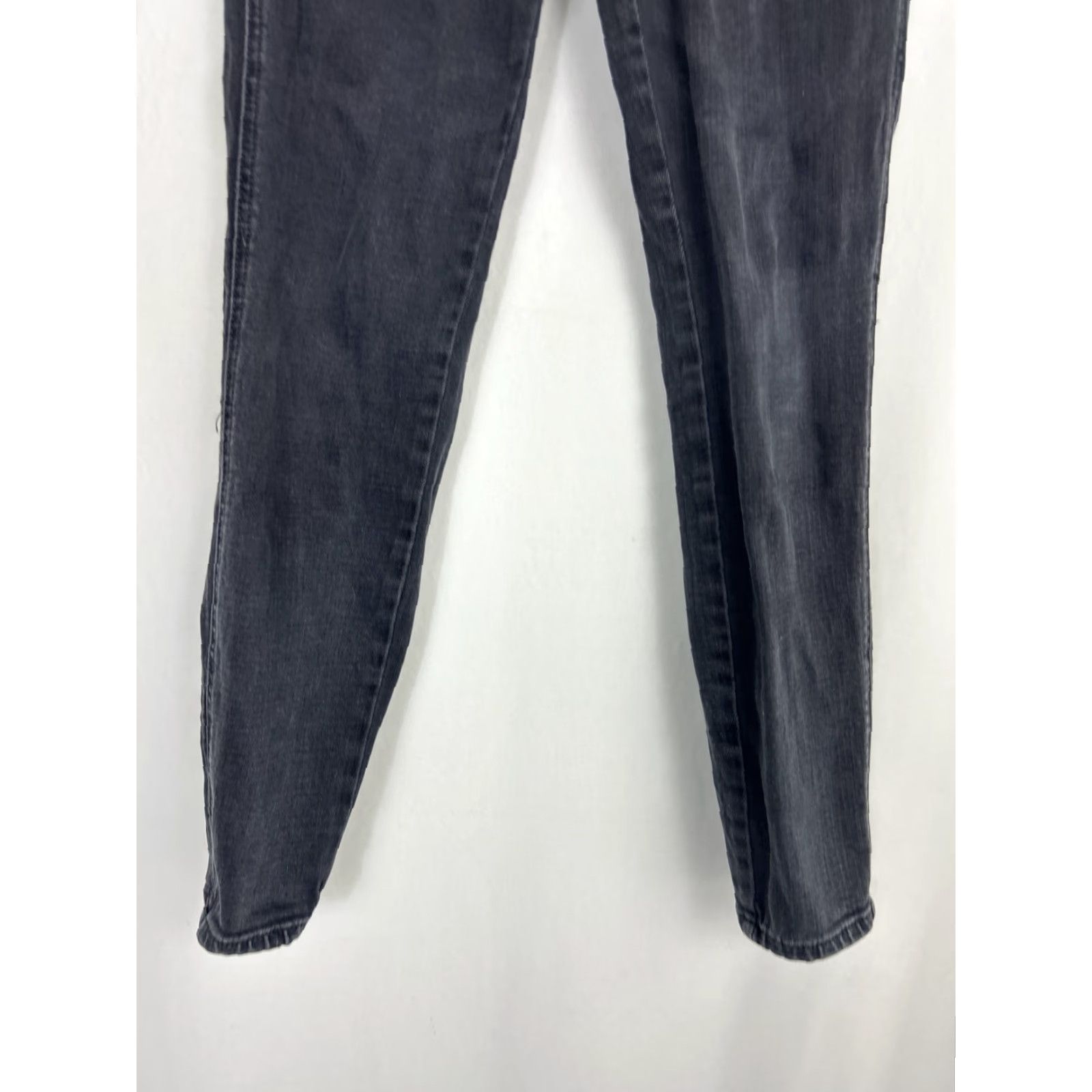 Free People VINTAGE Free People Jeans 25 Black Ankle Womens Regular Skinny Straight 27x27 Size 27" / US 4 / IT 40 - 2 Thumbnail