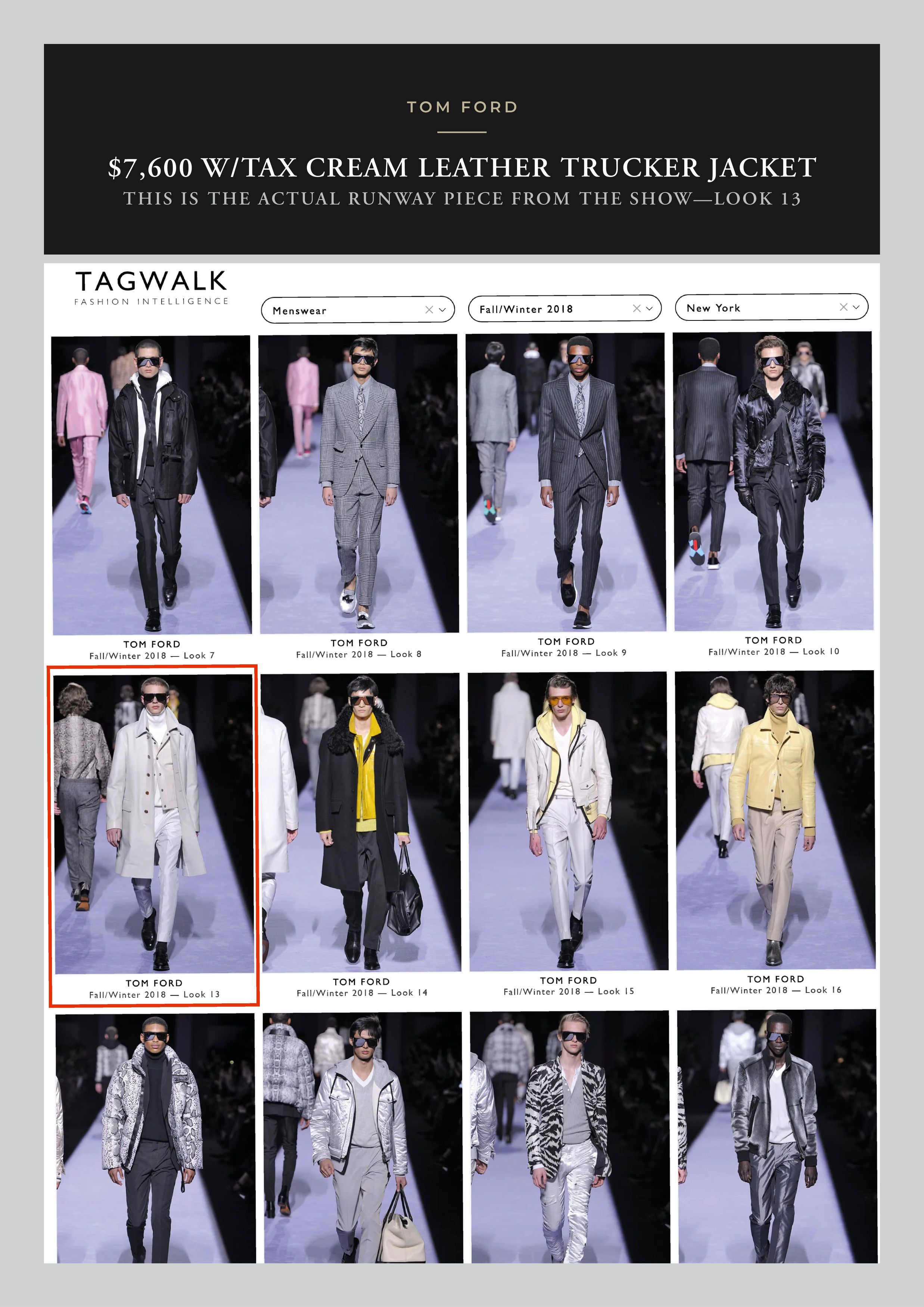 Tom Ford This Is the One, Actual Runway Piece! Ultra Rare $7,600 Size US M / EU 48-50 / 2 - 4 Thumbnail
