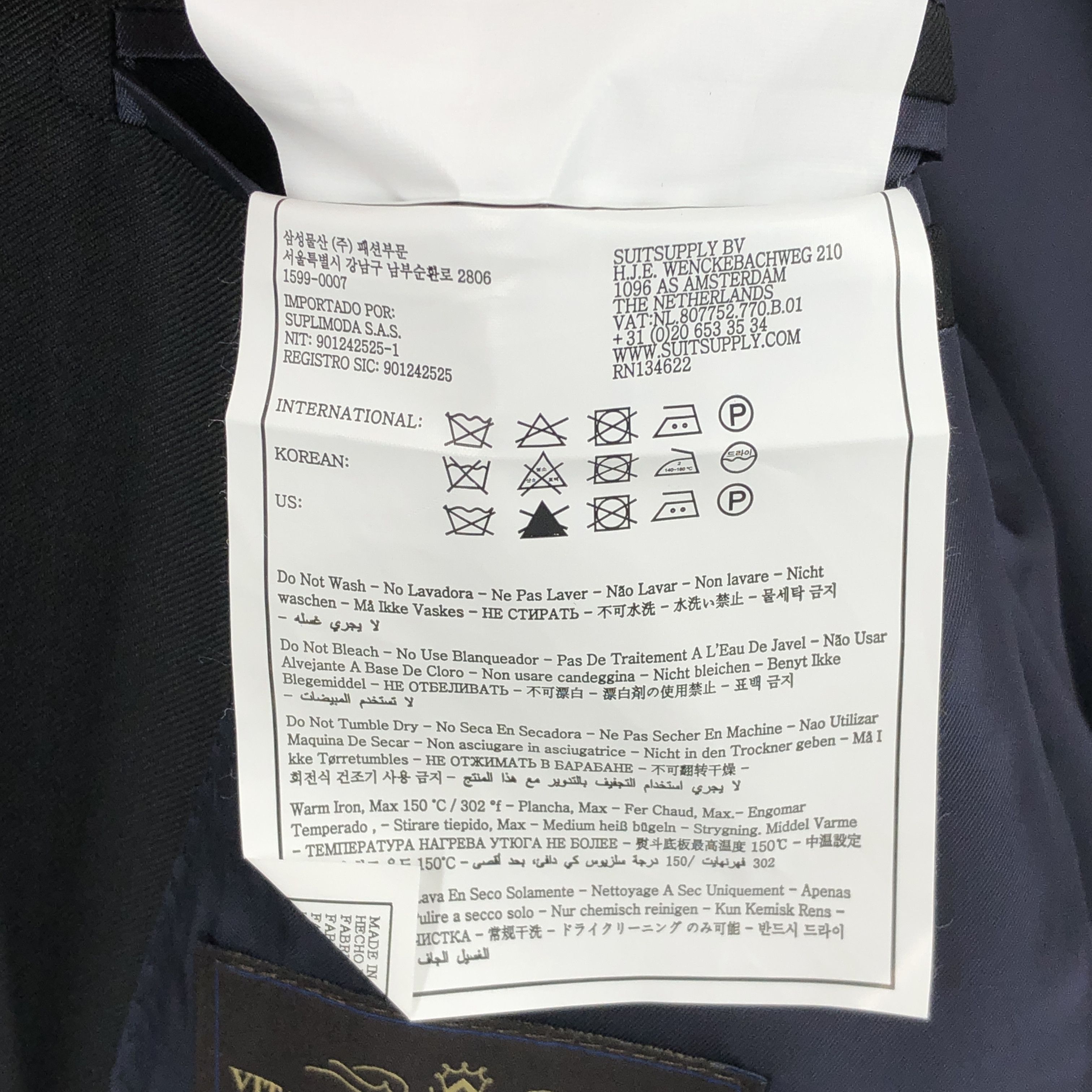 Suitsupply Napoli Single Breasted Wool Blazer Size EU:50; UK:40; US:40R Size 40R - 10 Thumbnail