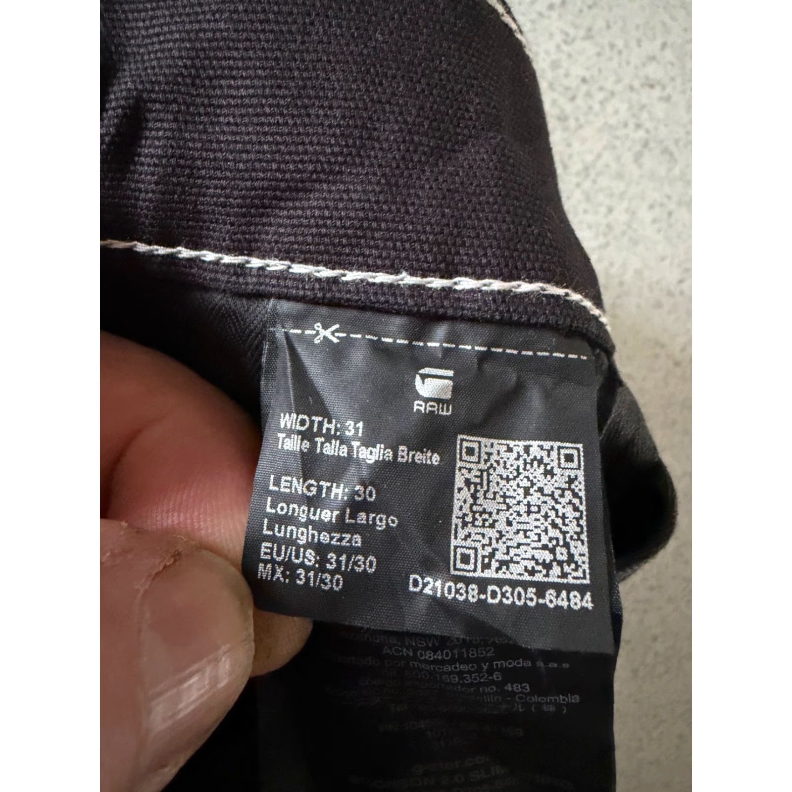 G-Star G-Star RAW Black Chino Trousers Mens W31 L30 Slim Fit Zip Fly Jeans Pants 5-Pocket Black Mens W31 L30 Slim Fit Zip Fly Size US 31 - 7 Thumbnail