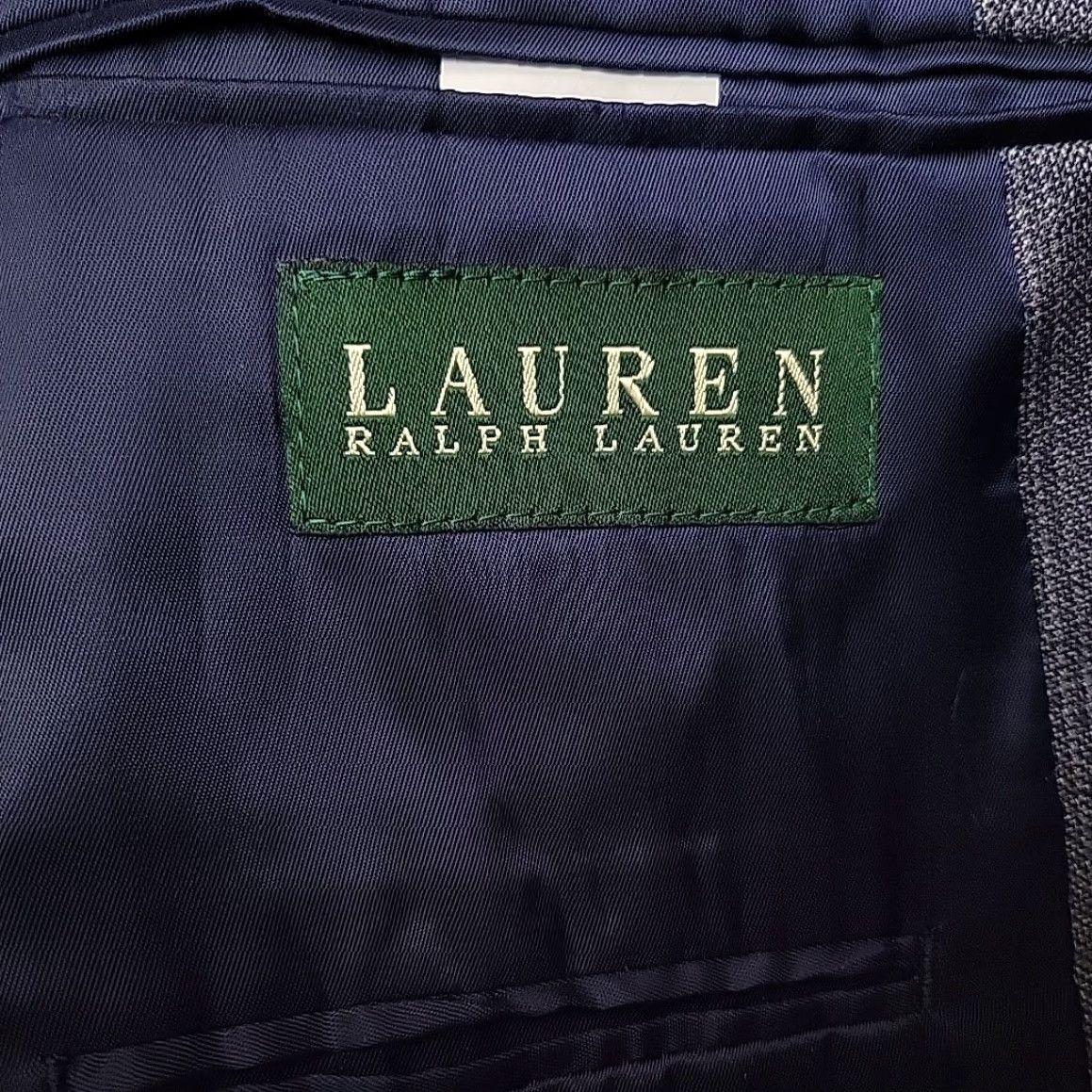 Ralph Lauren Lauren Ralph Lauren Blazer Mens 52L Gray Plaid Silk Wool Sports Jacket Size 52R - 7 Thumbnail