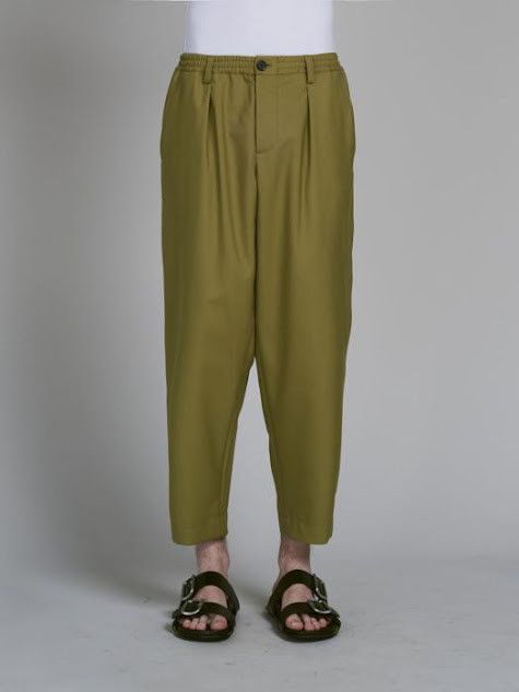 Marni o1w1db11125 Drawstring Trousers in Khaki Green Size US 36 / EU 52 - 1 Preview