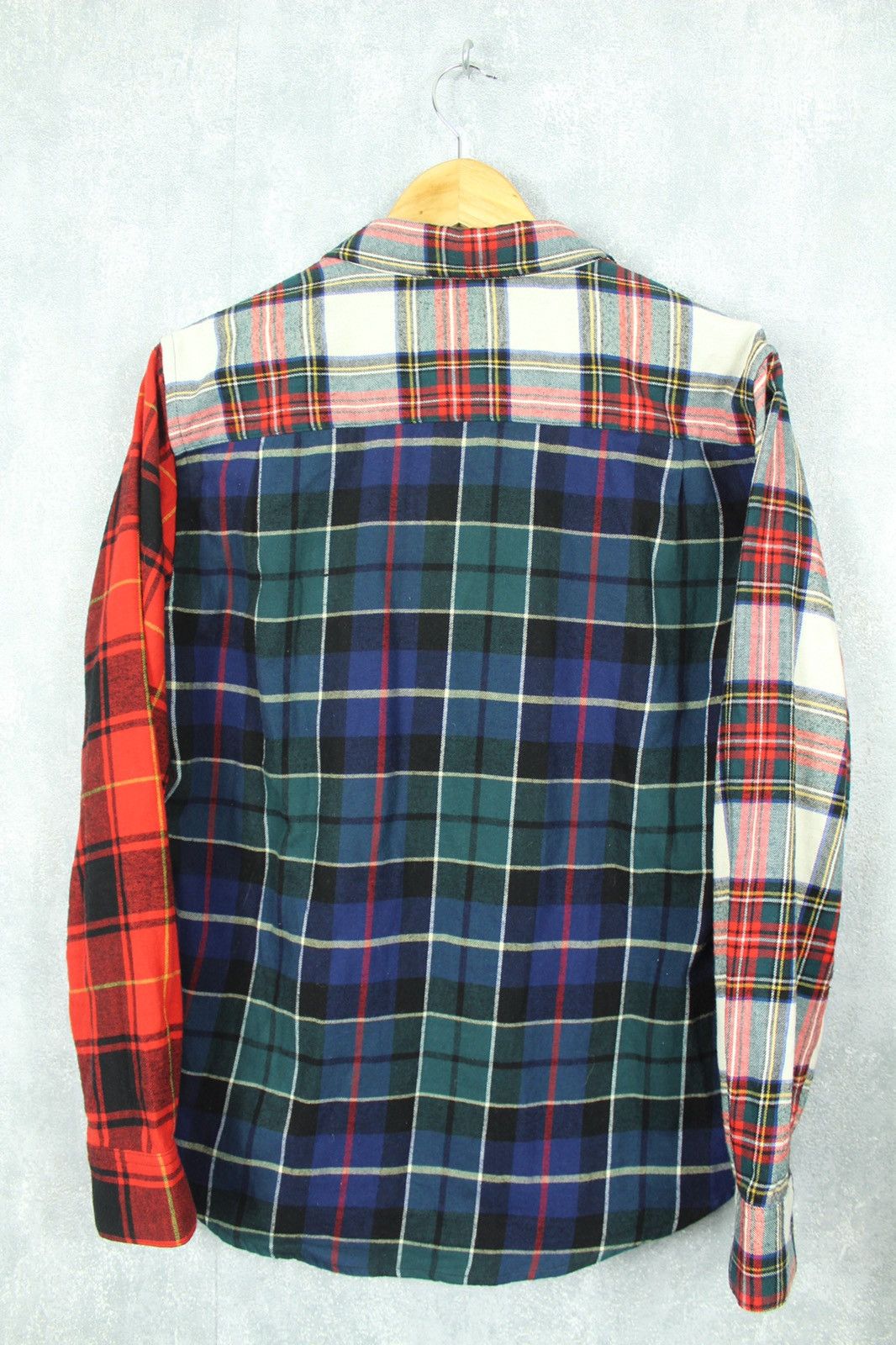 Stussy Vintage STUSSY Mix Plaid patchwork flannel S/M Size US S / EU 44-46 / 1 - 2 Thumbnail