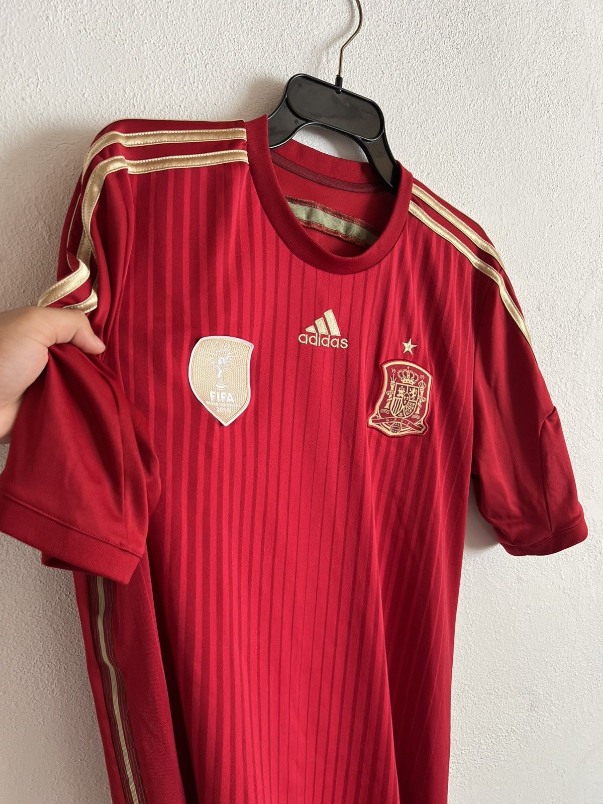 Adidas × Vintage Adidas Vintage Spain Jersey S/S2014 Y2K Streetwear Style Rar Size US L / EU 52-54 / 3 - 3 Thumbnail
