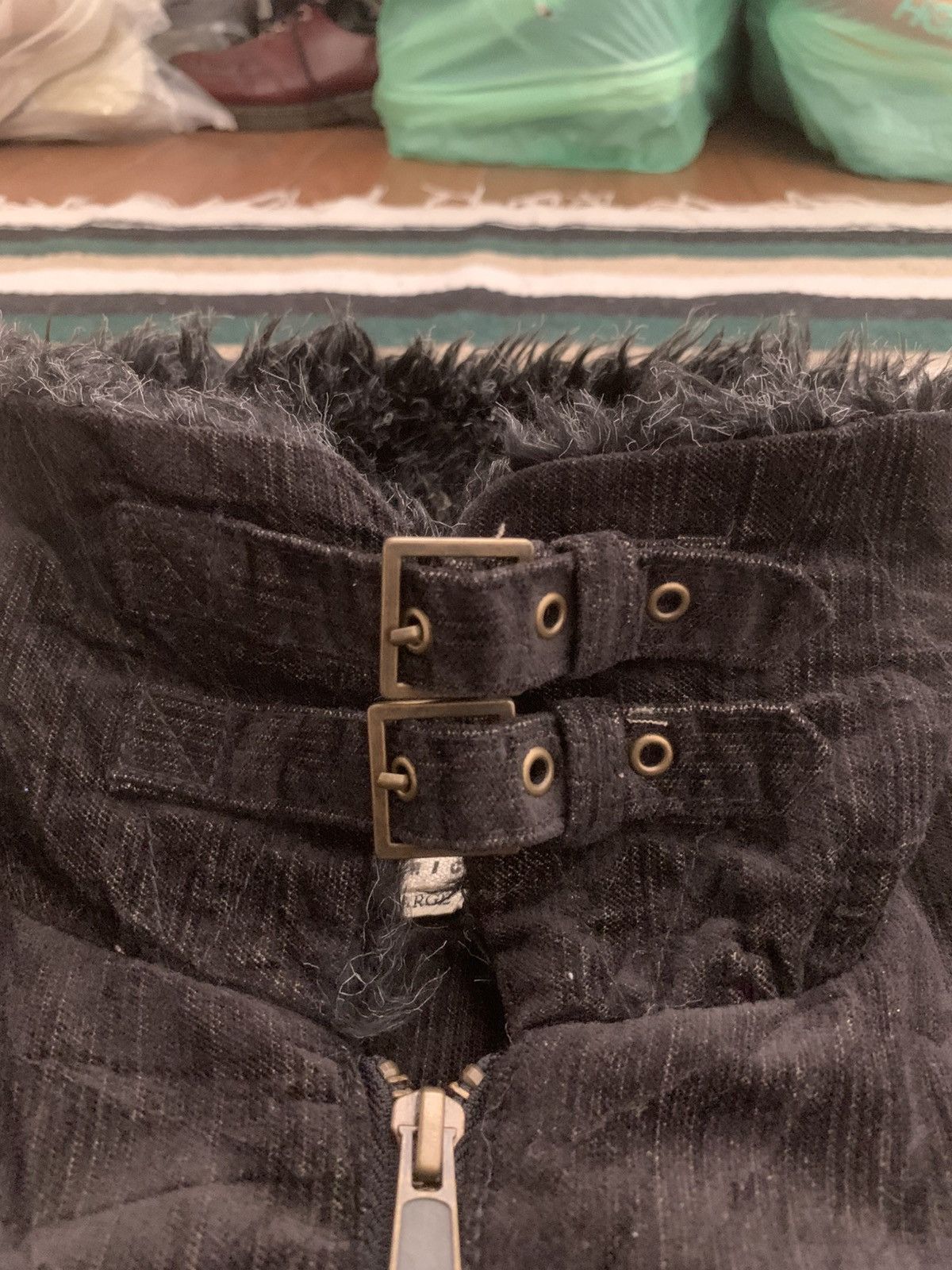 Smith's American Smiths American FUR JACKET GOTHIC PUNK Style Size US L / EU 52-54 / 3 - 19 Thumbnail