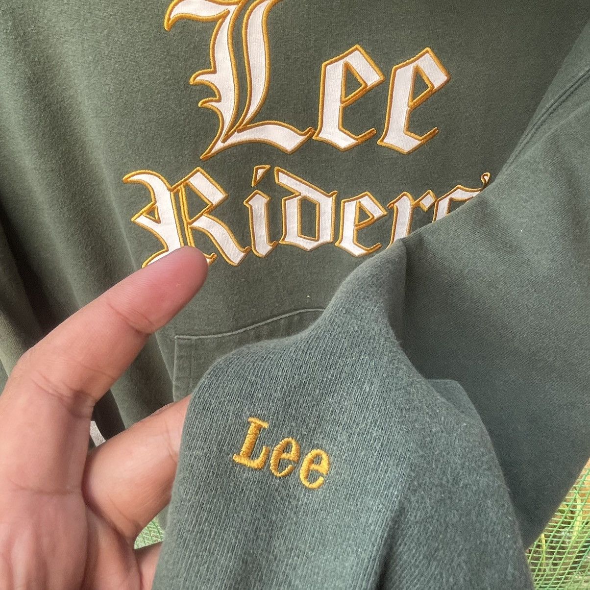 Lee 🔥Vintage 90s Lee Riders Embroidered Spellout Pullover Hoodie Size US L / EU 52-54 / 3 - 9 Thumbnail
