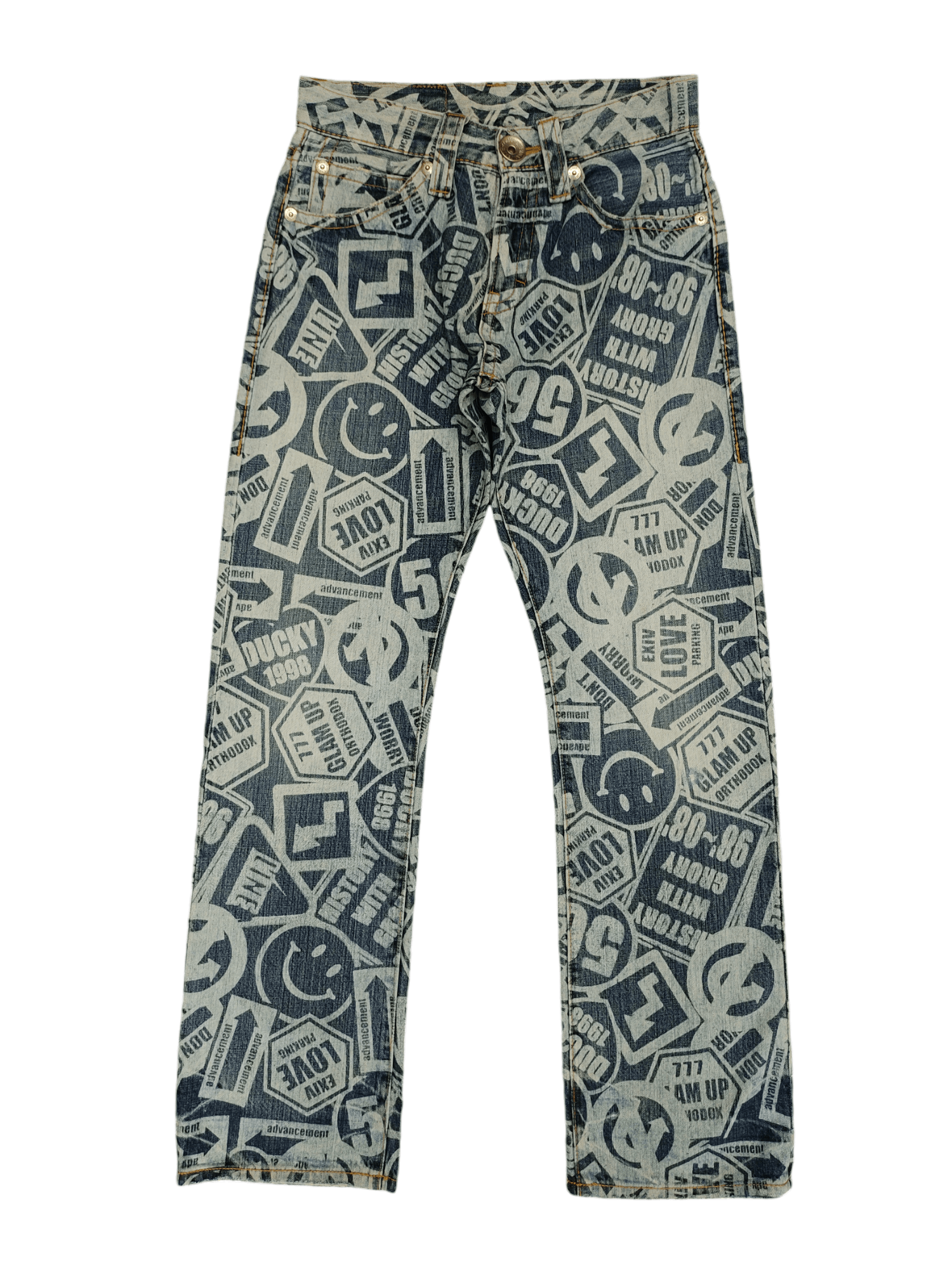 If Six Was Nine CO&LU Fullprint Design Denim Pants Julius Style Size US 28 / EU 44 - 1 Thumbnail