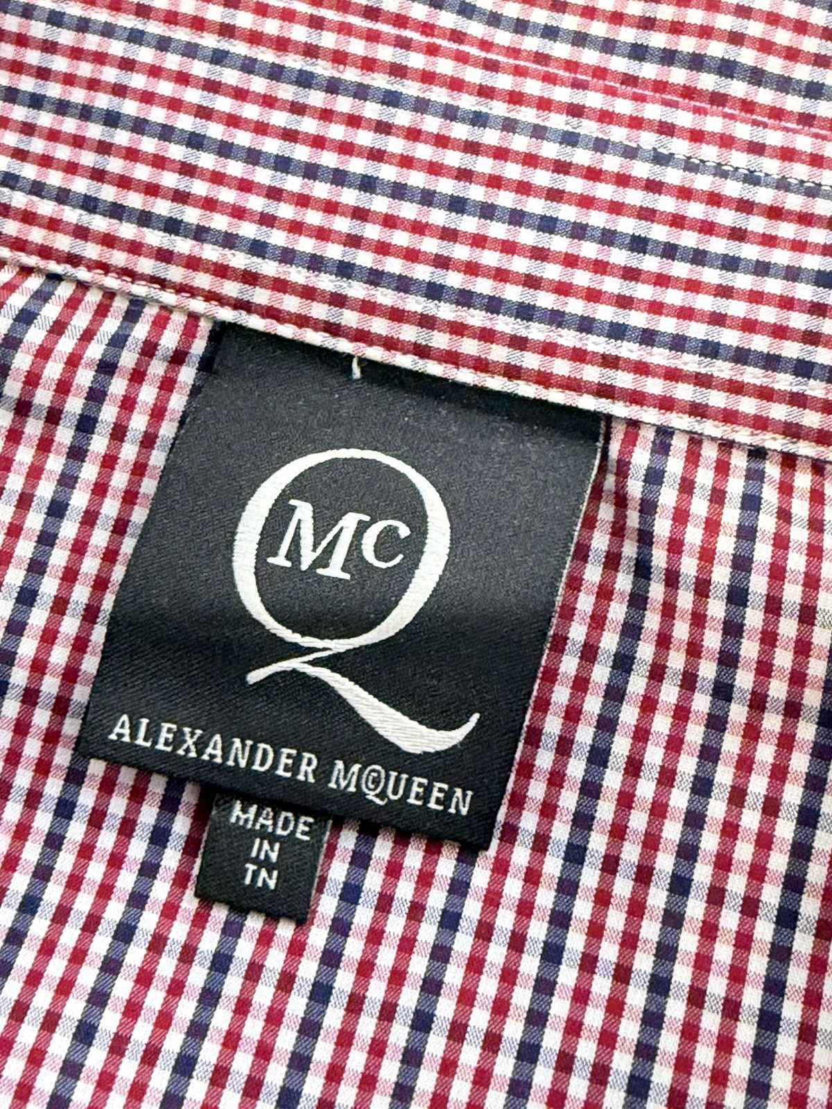Alexander McQueen Alexander Mqueen vintage 2008 mcqueen check shirt Size US XL / EU 56 / 4 - 7 Thumbnail
