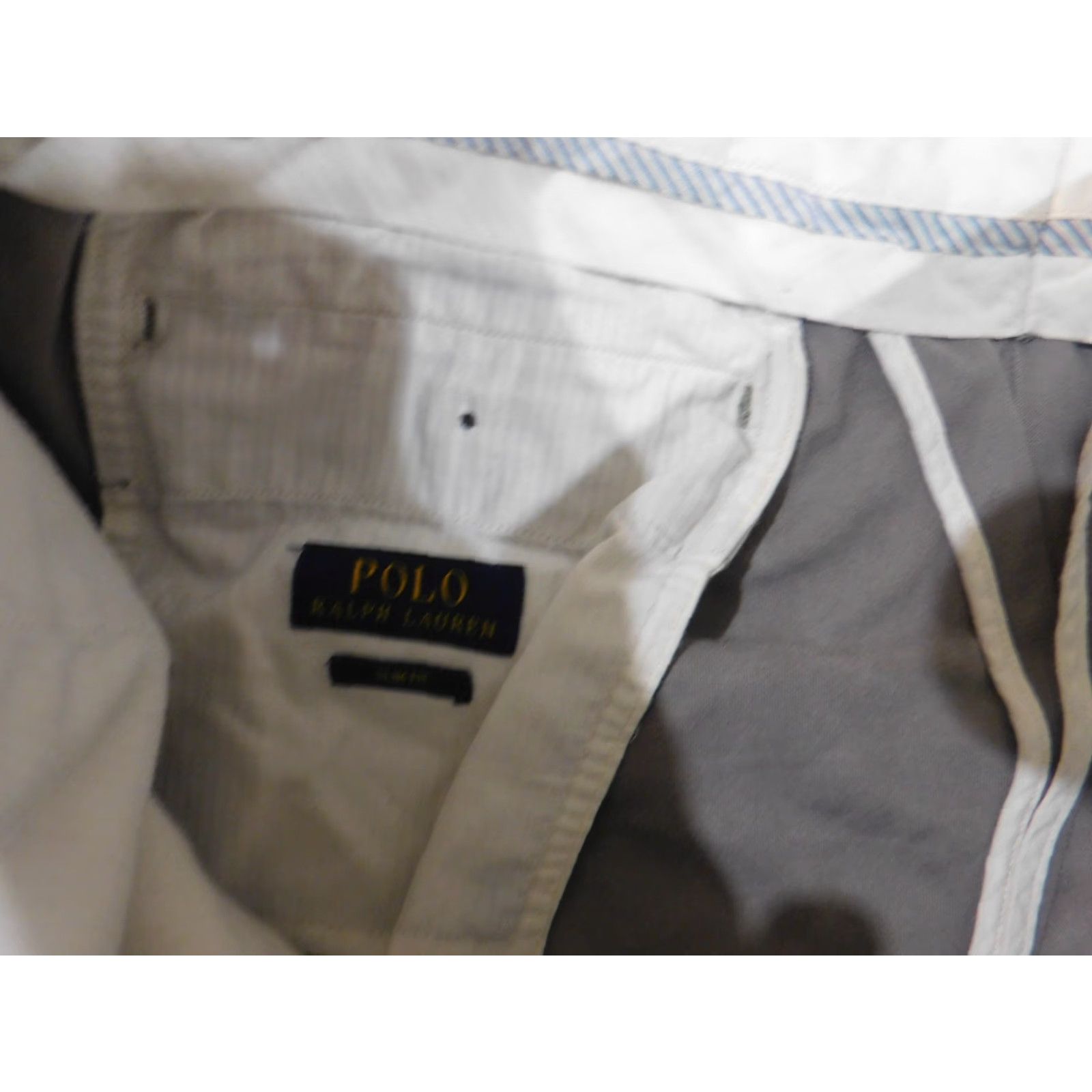 Polo Ralph Lauren Polo Ralph Lauren Pants Mens 34x34 Gray Straight Chino Classic Regular 32 Inseam Logo Front Flat Front Knit Cotton Slant Size US S / EU 44-46 / 1 - 4 Thumbnail