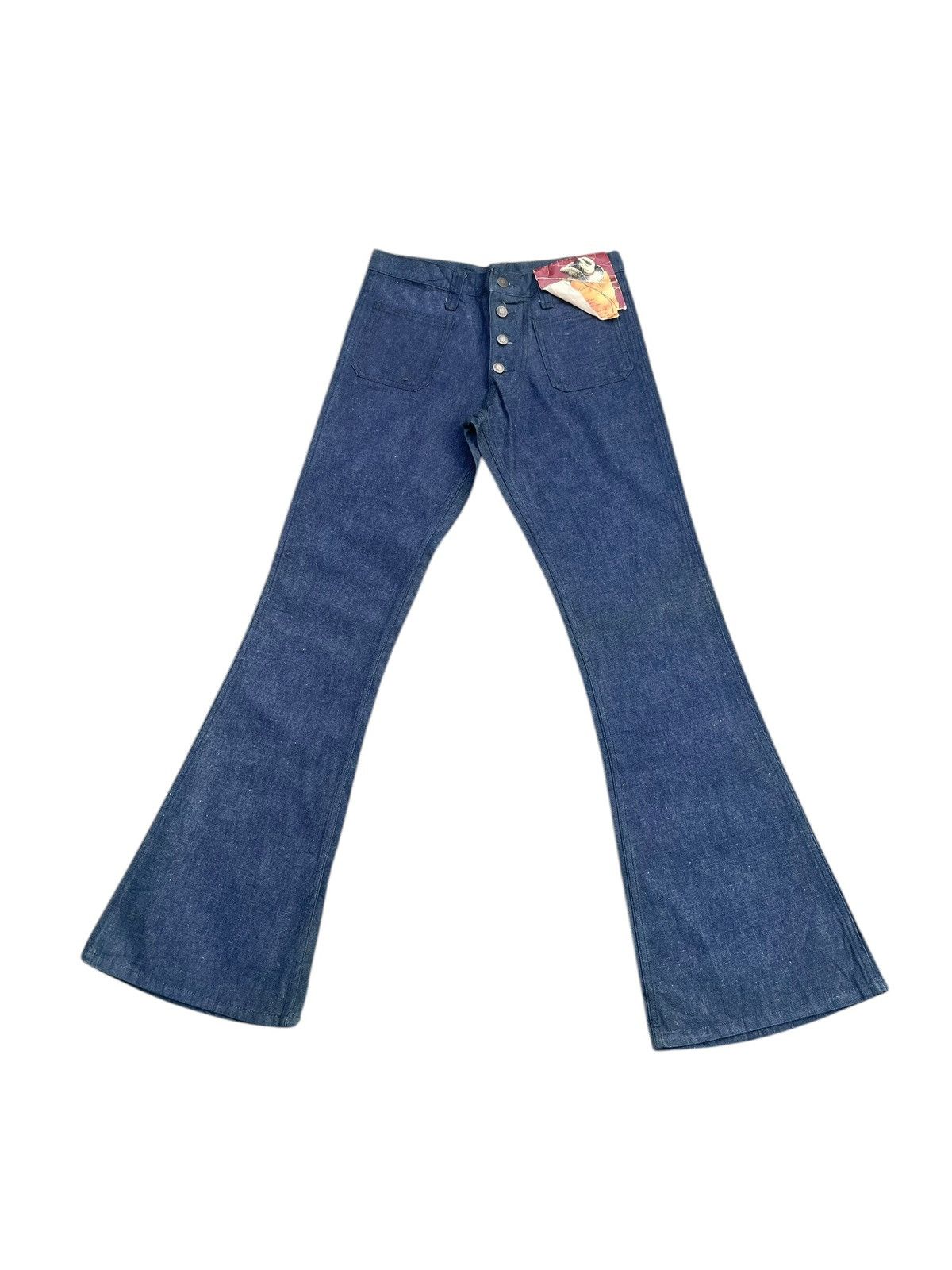 Japanese Brand × Vintage Vintage Deadstock Cosmo Flare Denim Size US 30 / EU 46 - 1 Thumbnail