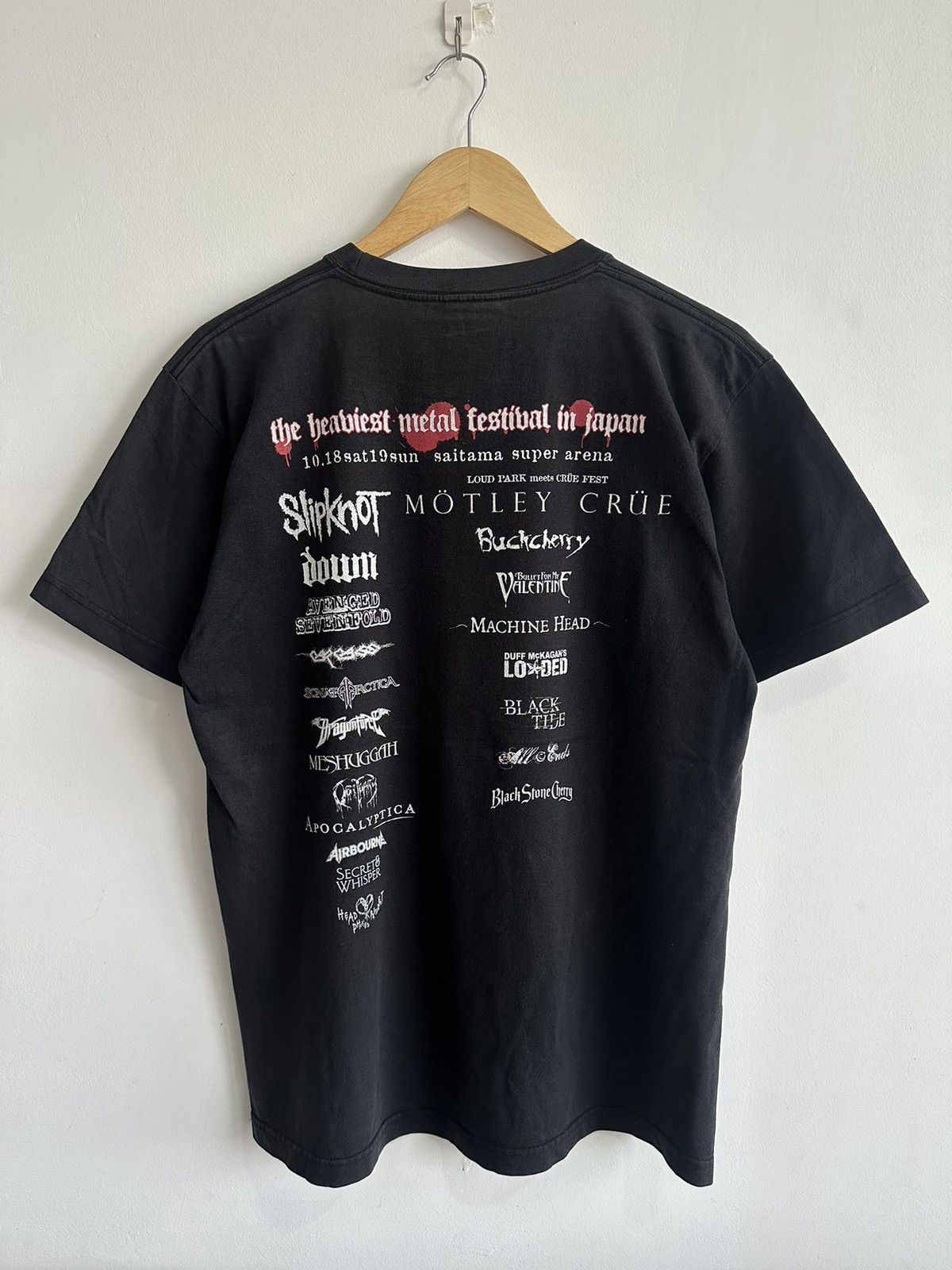 Band Tees × Japanese Brand × Vintage Vintage Loud Park metal Festival Japan Rare 2008 Size US L / EU 52-54 / 3 - 2 Thumbnail