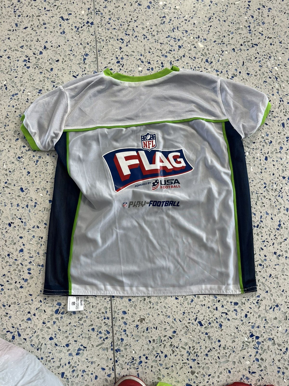 NFL Seattle Seahawks Youth NFL Flag Football Reversible Jersey Size US XL / EU 56 / 4 - 5 Thumbnail
