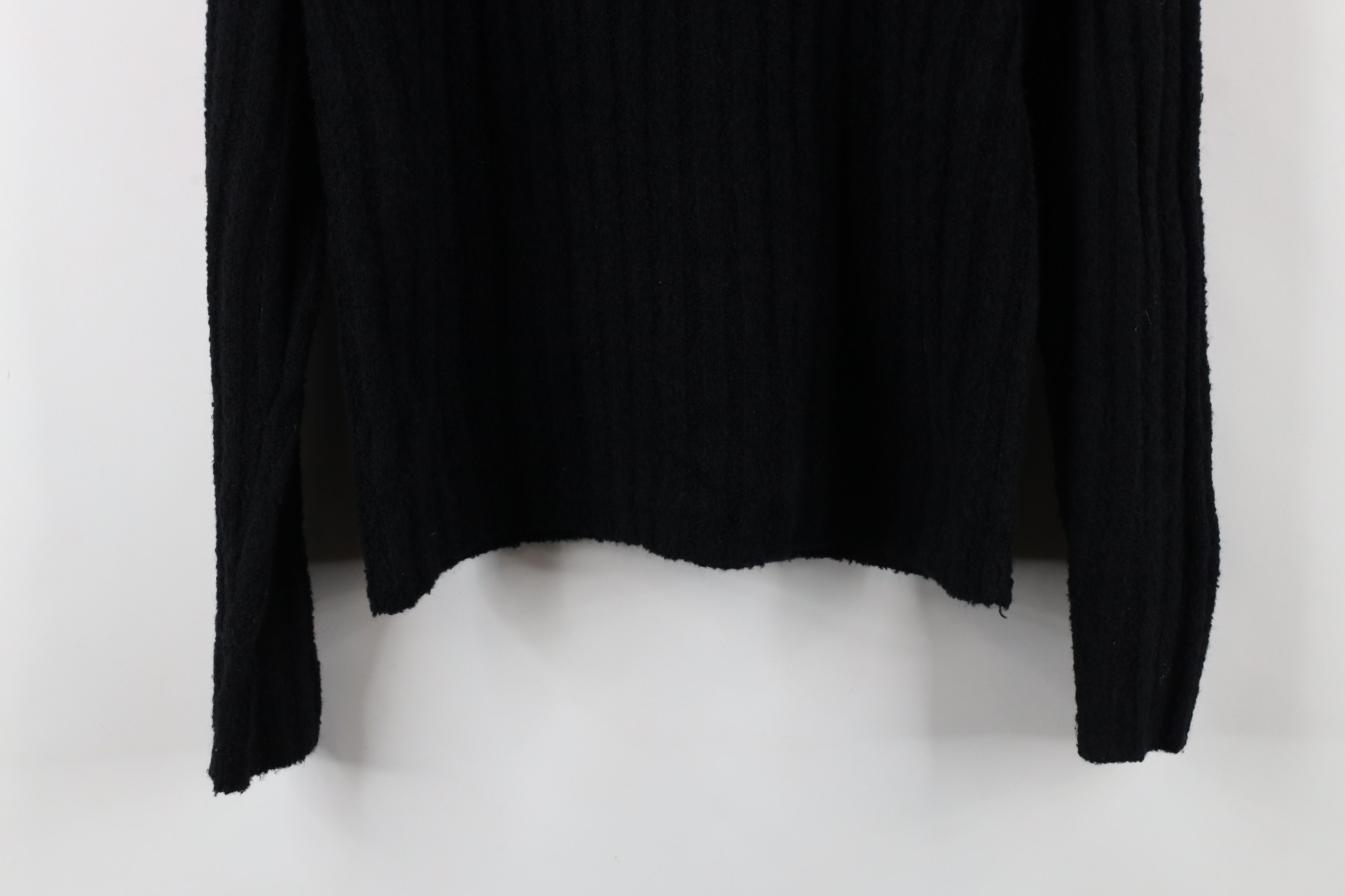 Vintage Vintage Y2K 90s Baby Doll Blend Ribbed Knit Sweater Black Size L / US 10 / IT 46 - 8 Thumbnail