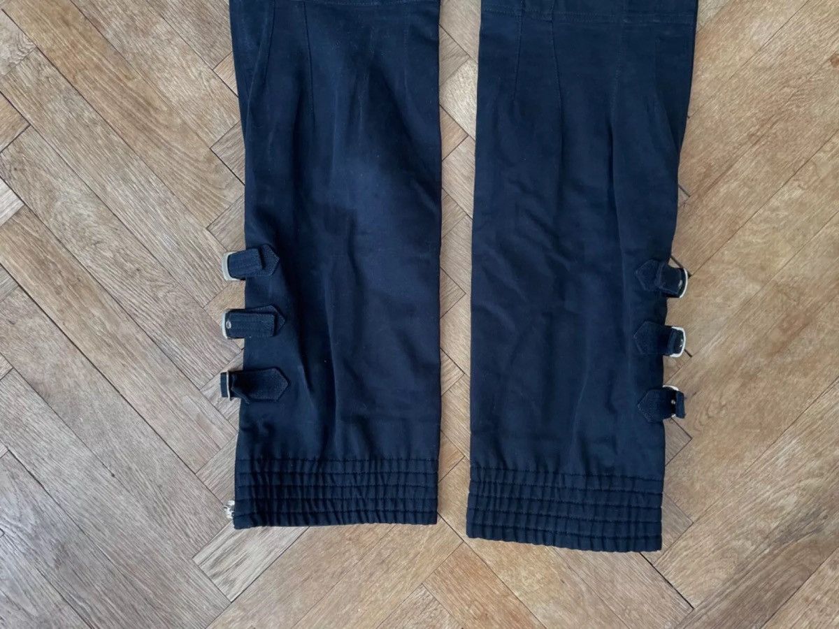 Dolce & Gabbana Dolce & Gabbana AW2006 Bondage Buckle Zipper Black Pants Size US 31 - 11 Thumbnail