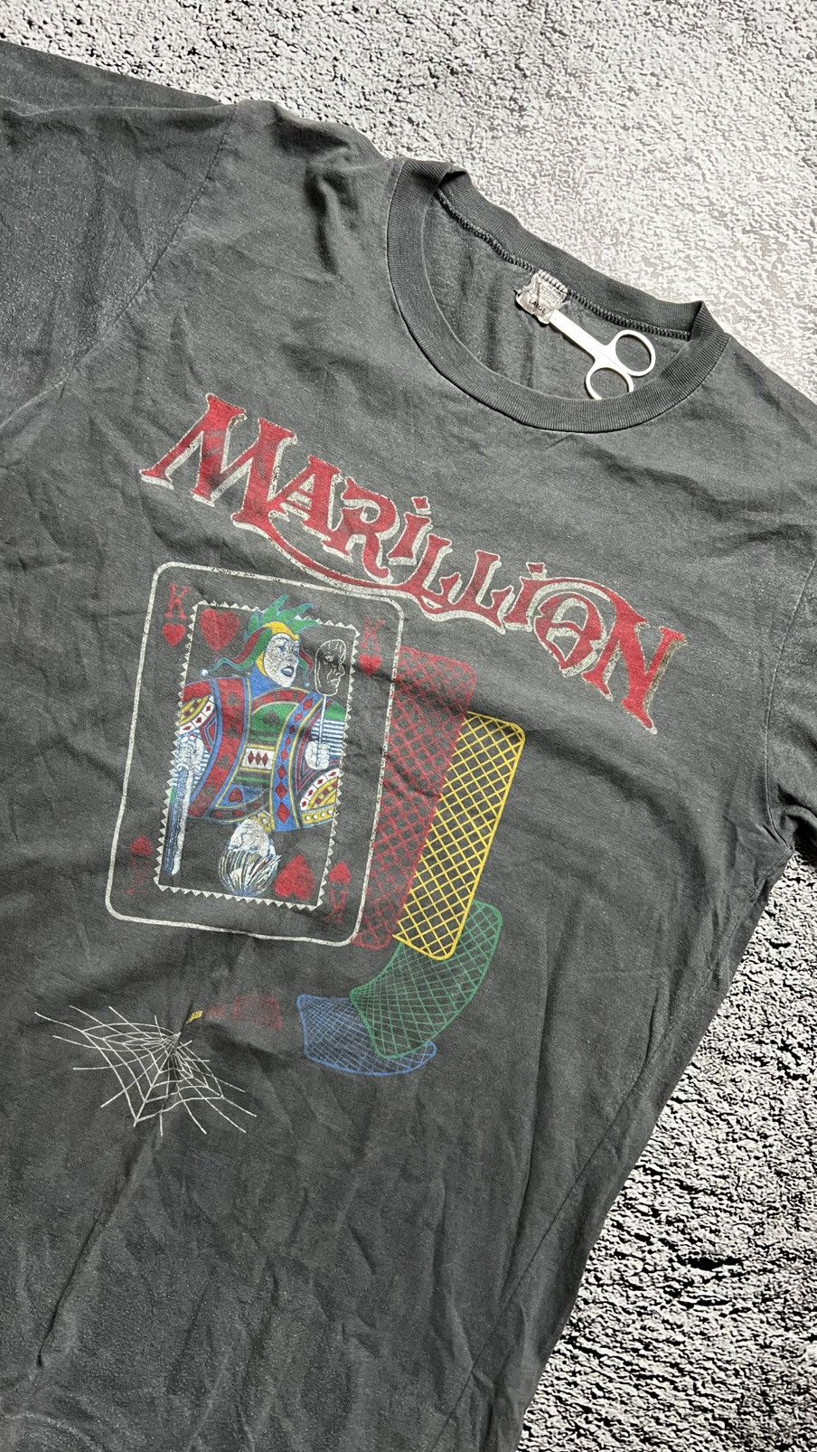 Band Tees 1985 RARE‼️Marillion Birmingham 1985 December 19th tee Size US M / EU 48-50 / 2 - 2 Thumbnail