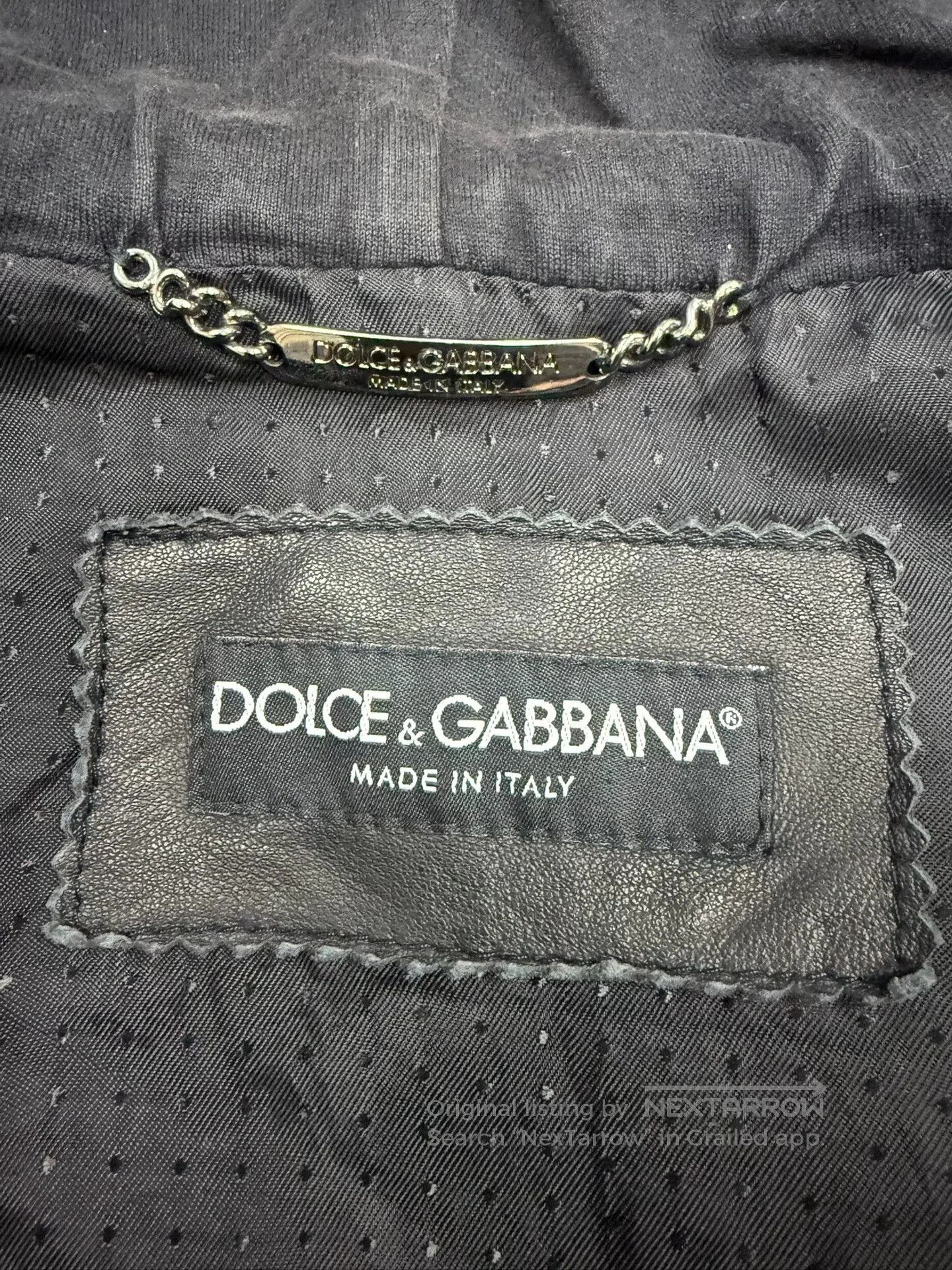 Dolce & Gabbana Dolce & Gabbana Men's Leather Jacket. Size US M / EU 48-50 / 2 - 4 Thumbnail