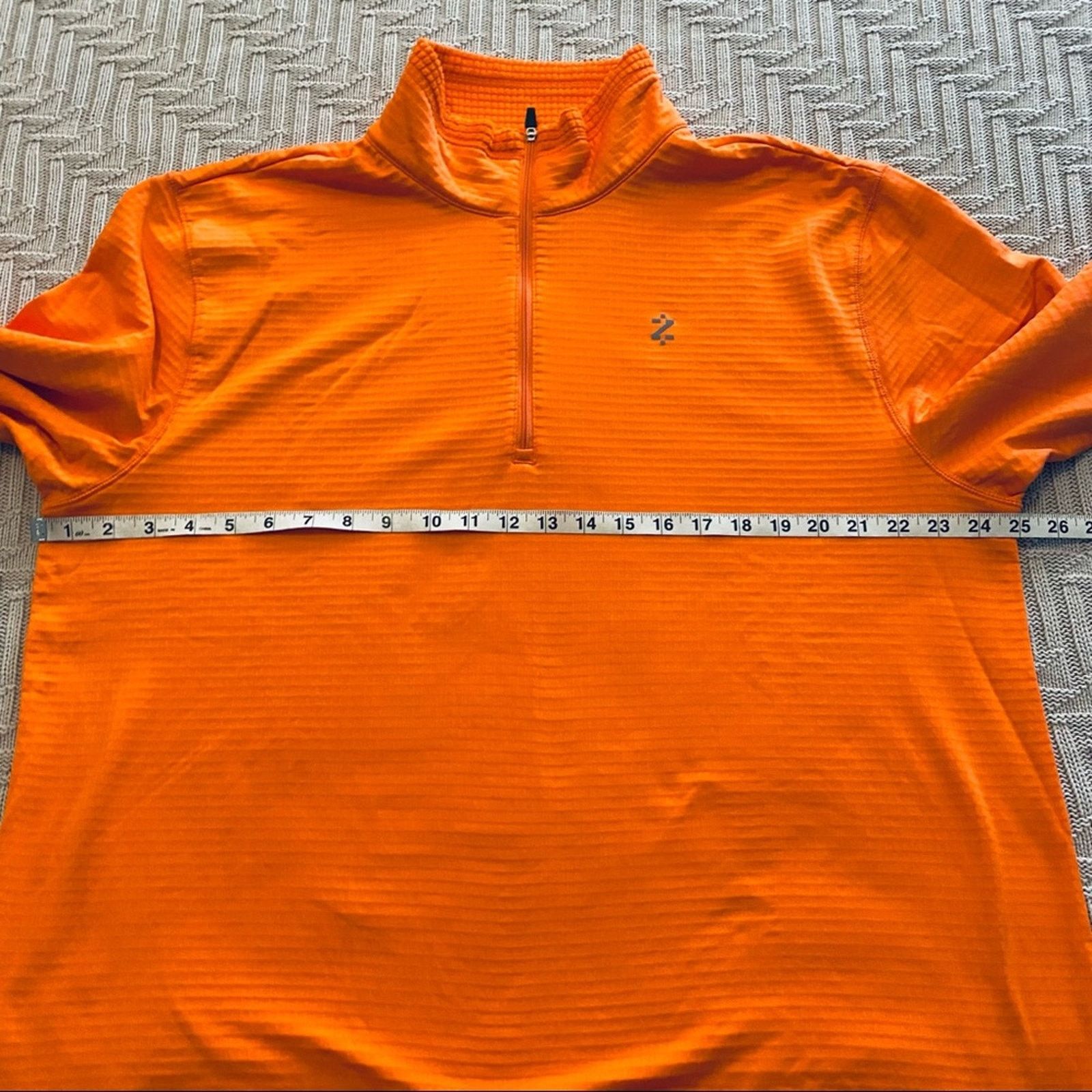 Izod Izod orange waffle quarter zip Size US XL / EU 56 / 4 - 6 Thumbnail