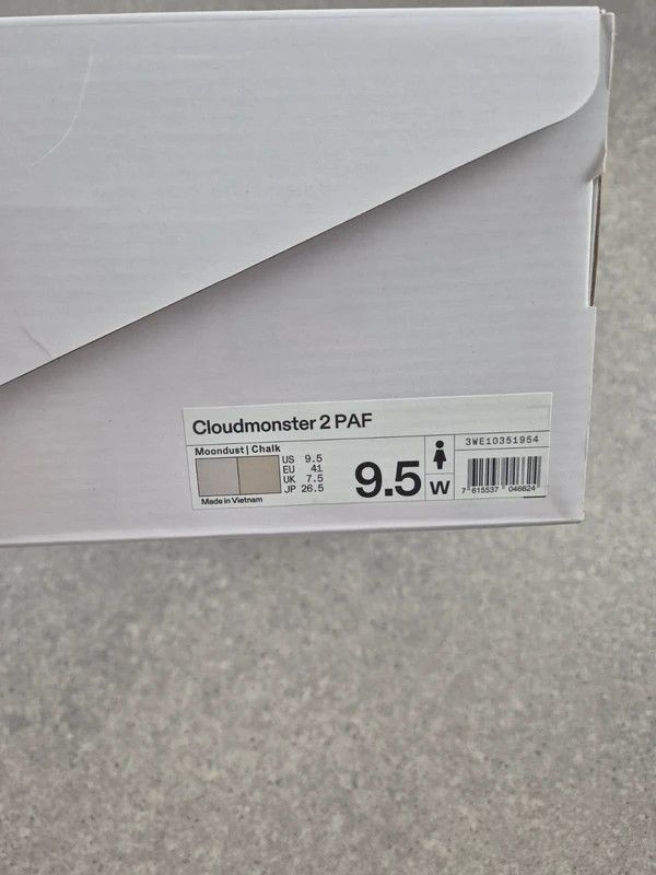 POST ARCHIVE FACTION (PAF) On PAF Cloudmonster 2 Seedling White Sneakers Size 41 Size US 8 / EU 41 - 8 Thumbnail