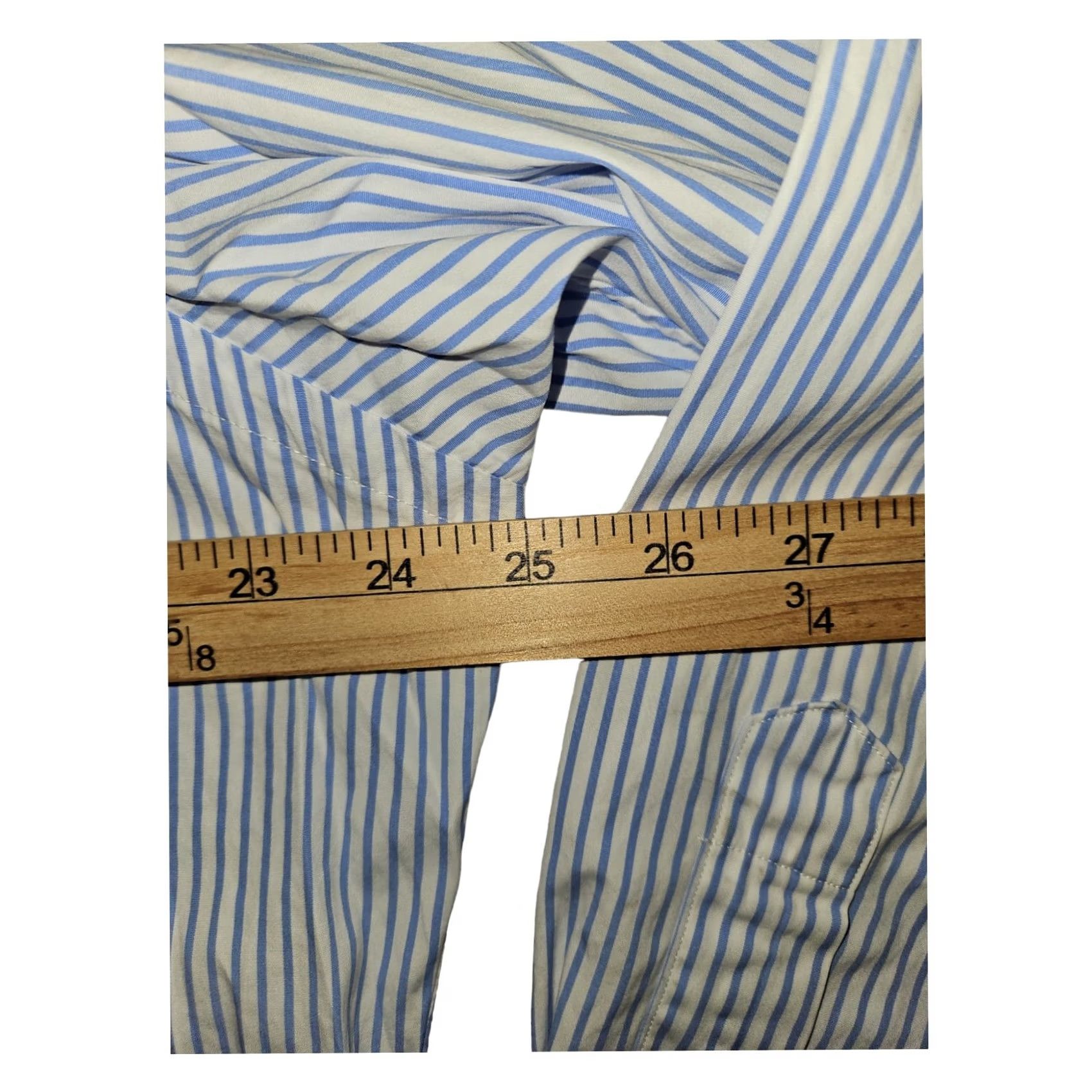 Ralph Lauren VINTAGE Ralph Lauren Button-Down Shirt Long Sleeve Men 34/35 White Striped Custom Fit Retro Preppy Classic Mens Size US S / EU 44-46 / 1 - 3 Thumbnail
