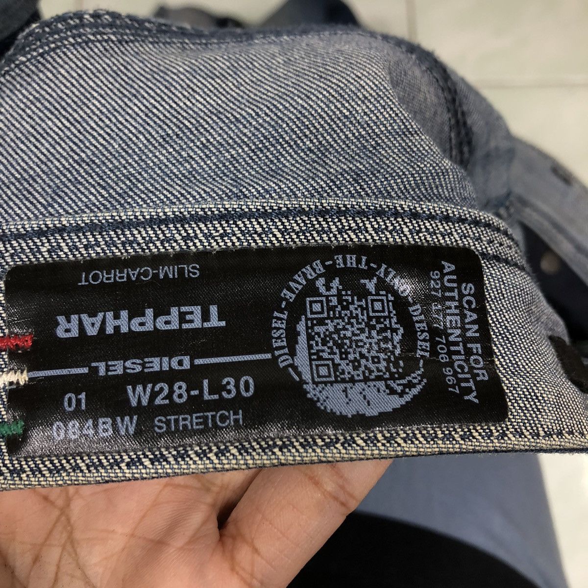 Diesel 🔥Vintage Slim Cut Denim Biker Wear Diesel Distressed Design Size US 30 / EU 46 - 18 Thumbnail