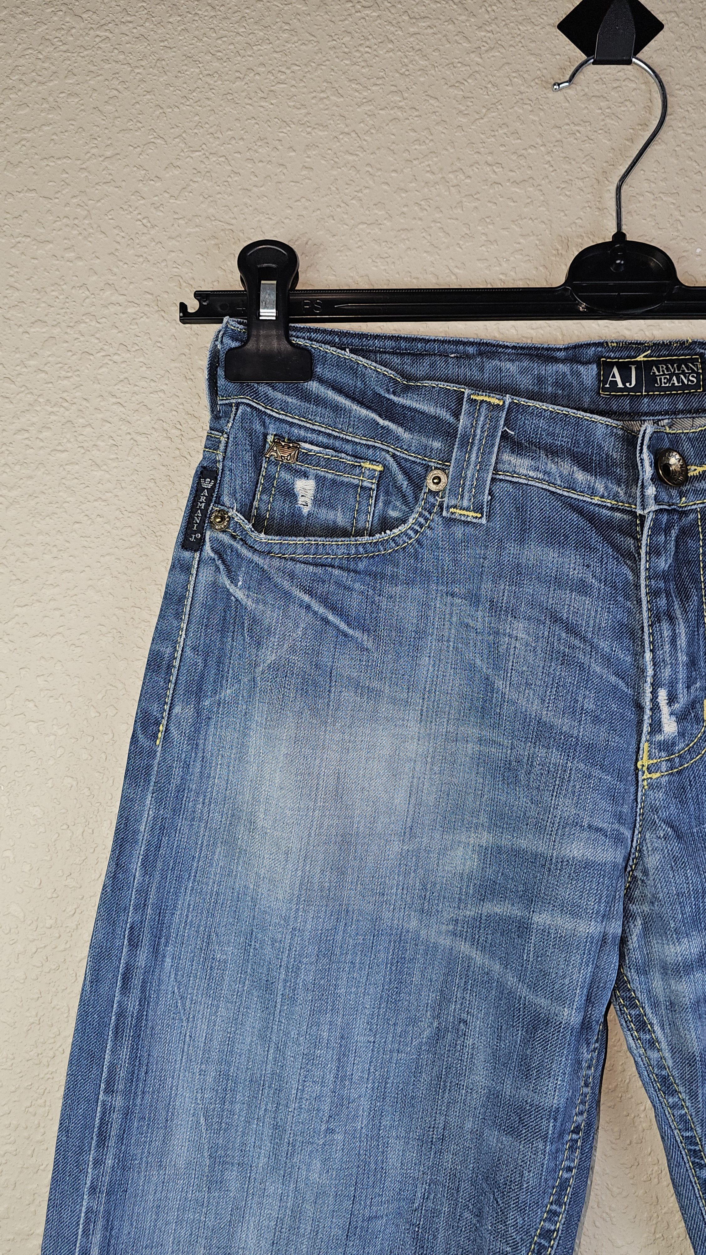 Armani Armani Jeans Vintage 006 High Rise Denim Italy Indigo 26 Size 26" / US 2 / IT 38 - 4 Thumbnail