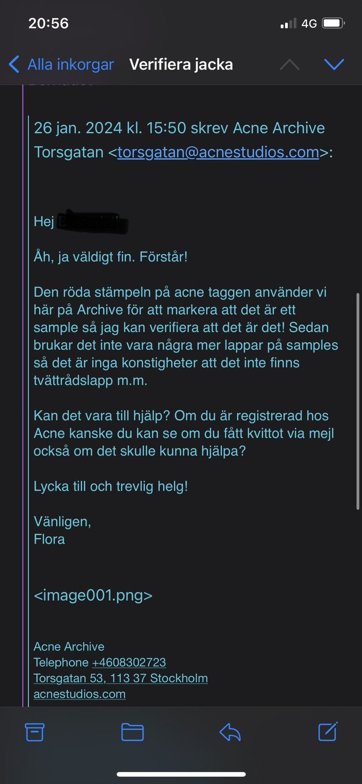 Unique Acne Studios shearling jacket