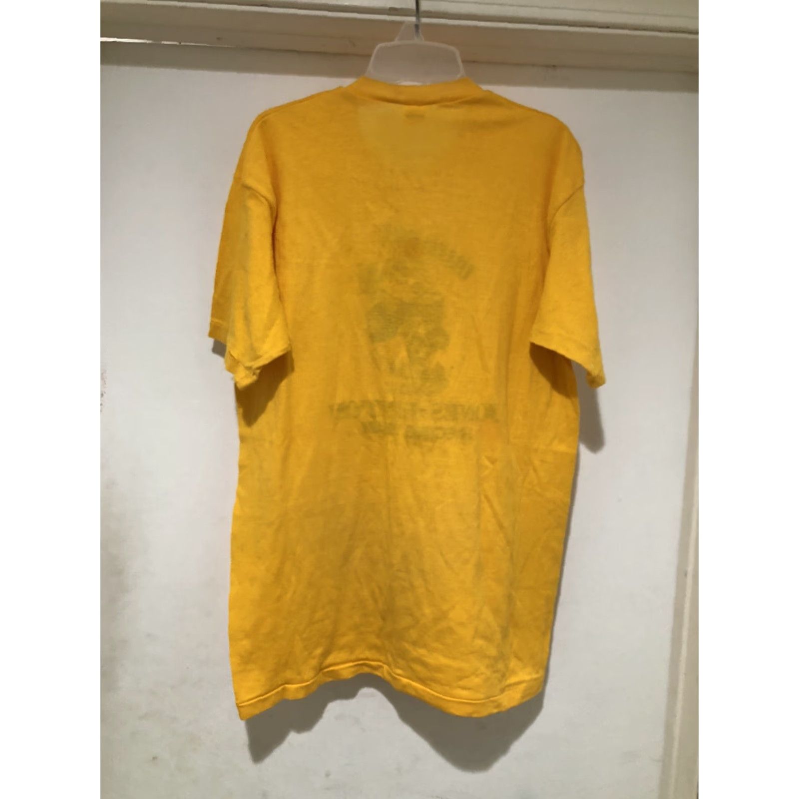 Vintage VINTAGE 70s Michner Sprint Car T Shirt XL Jones Hinton Racing Team Sprinter Race Shirt Mens Yellow 70s Cars Sports Racing Size US XL / EU 56 / 4 - 4 Thumbnail