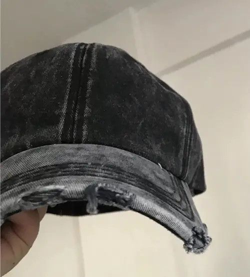 Japanese Brand Hitomi x Kyono Utility grunge tie dye distressed ripped cap Size ONE SIZE - 5 Thumbnail