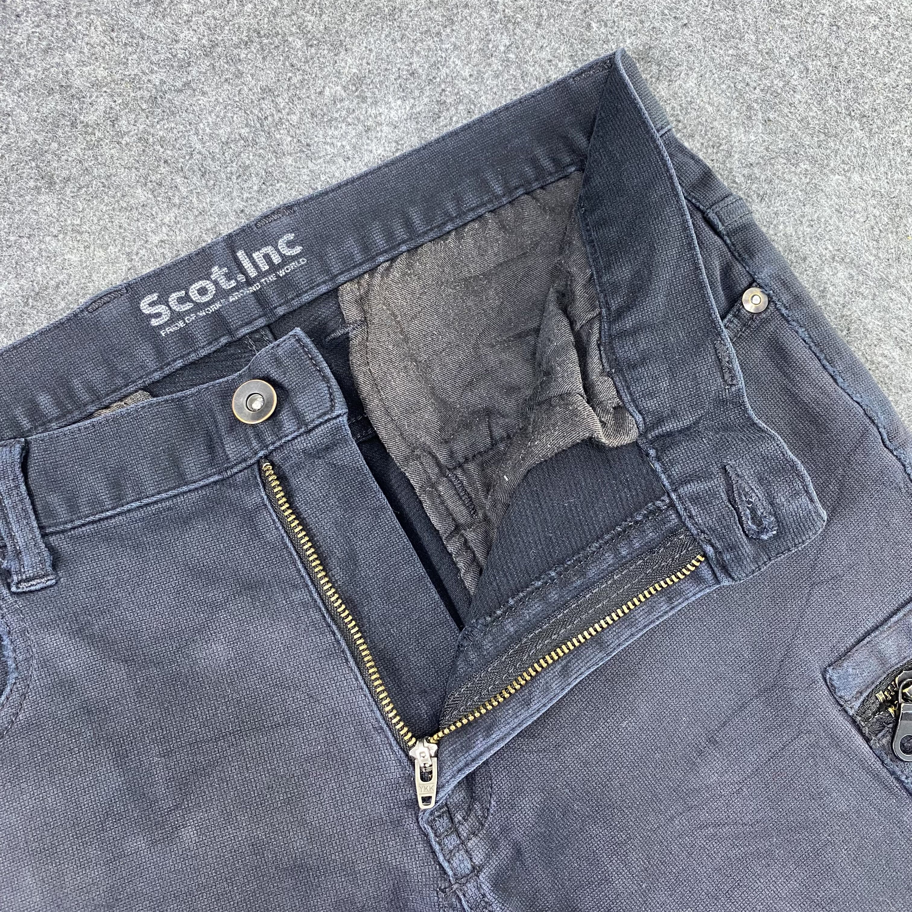 Denime × Japanese Brand Scot Inc Double Pocket Style Cargo Pants-C033 Size US 31 - 4 Thumbnail