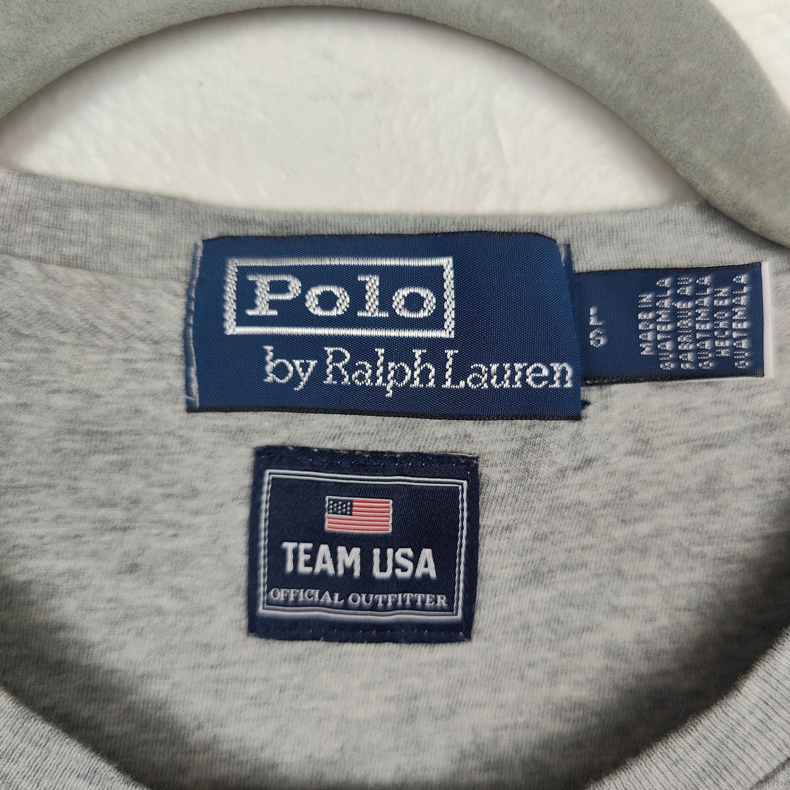 Polo Ralph Lauren Polo Ralph Lauren Olympics T-Shirt Mens Large Gray Heather Size US L / EU 52-54 / 3 - 6 Thumbnail