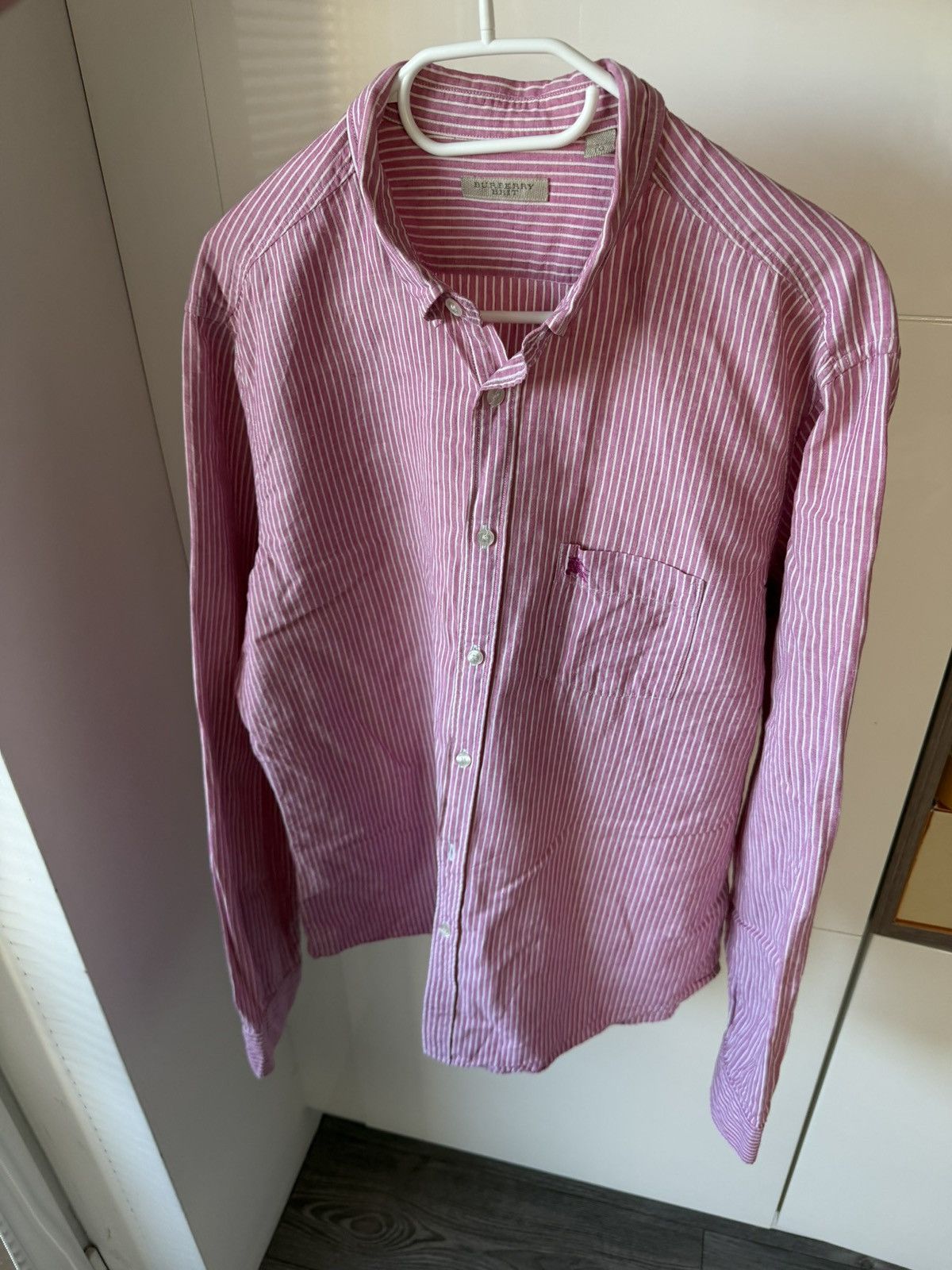 Burberry ‼️Archival Burberry OldMoney Premium Luxury Cell Logo Shirt‼️ Size US XL / EU 56 / 4 - 4 Thumbnail