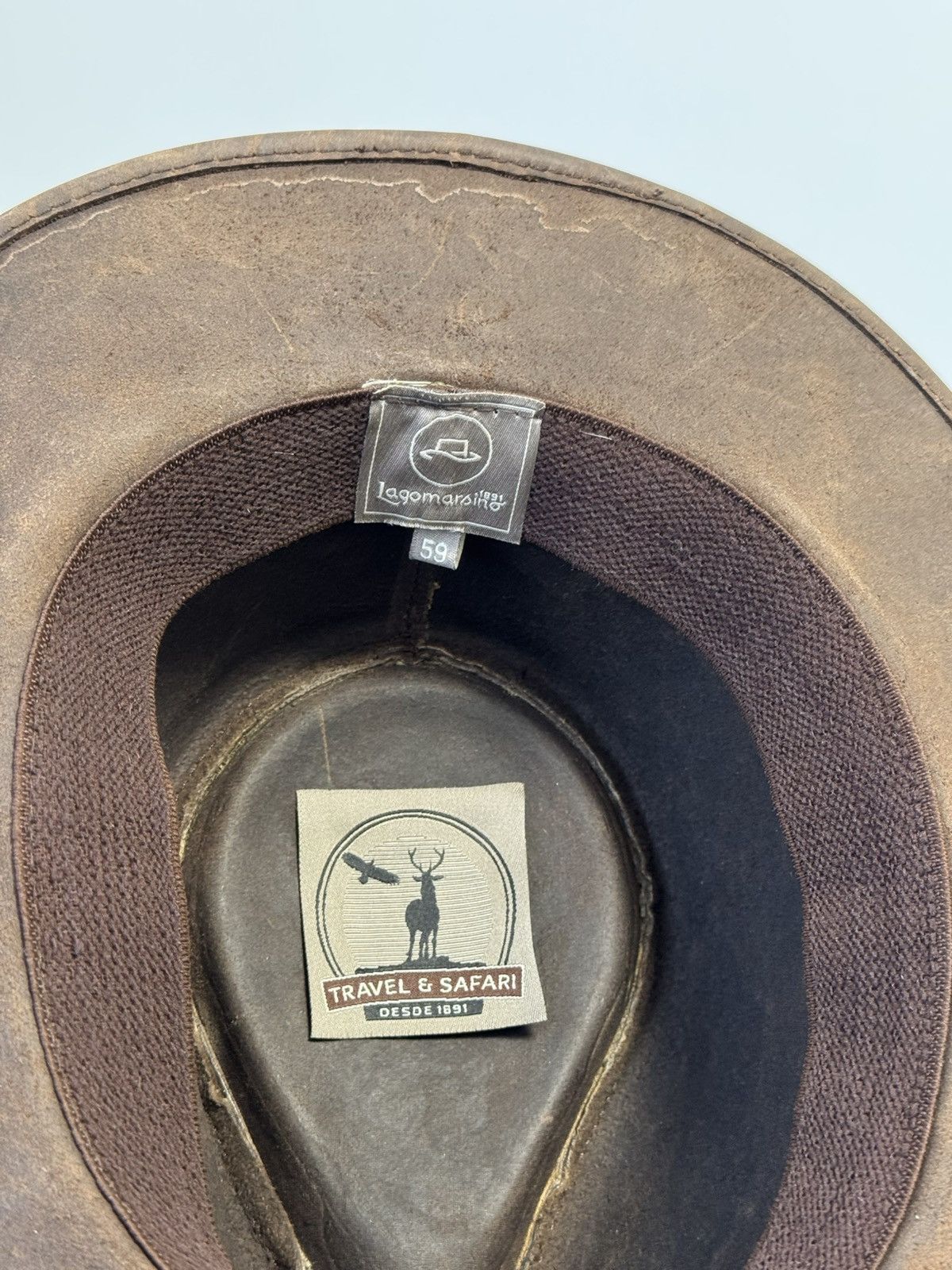 Other LAGOMARSINO Travel & Safari Hat Vintage 59 Size ONE SIZE - 10 Thumbnail