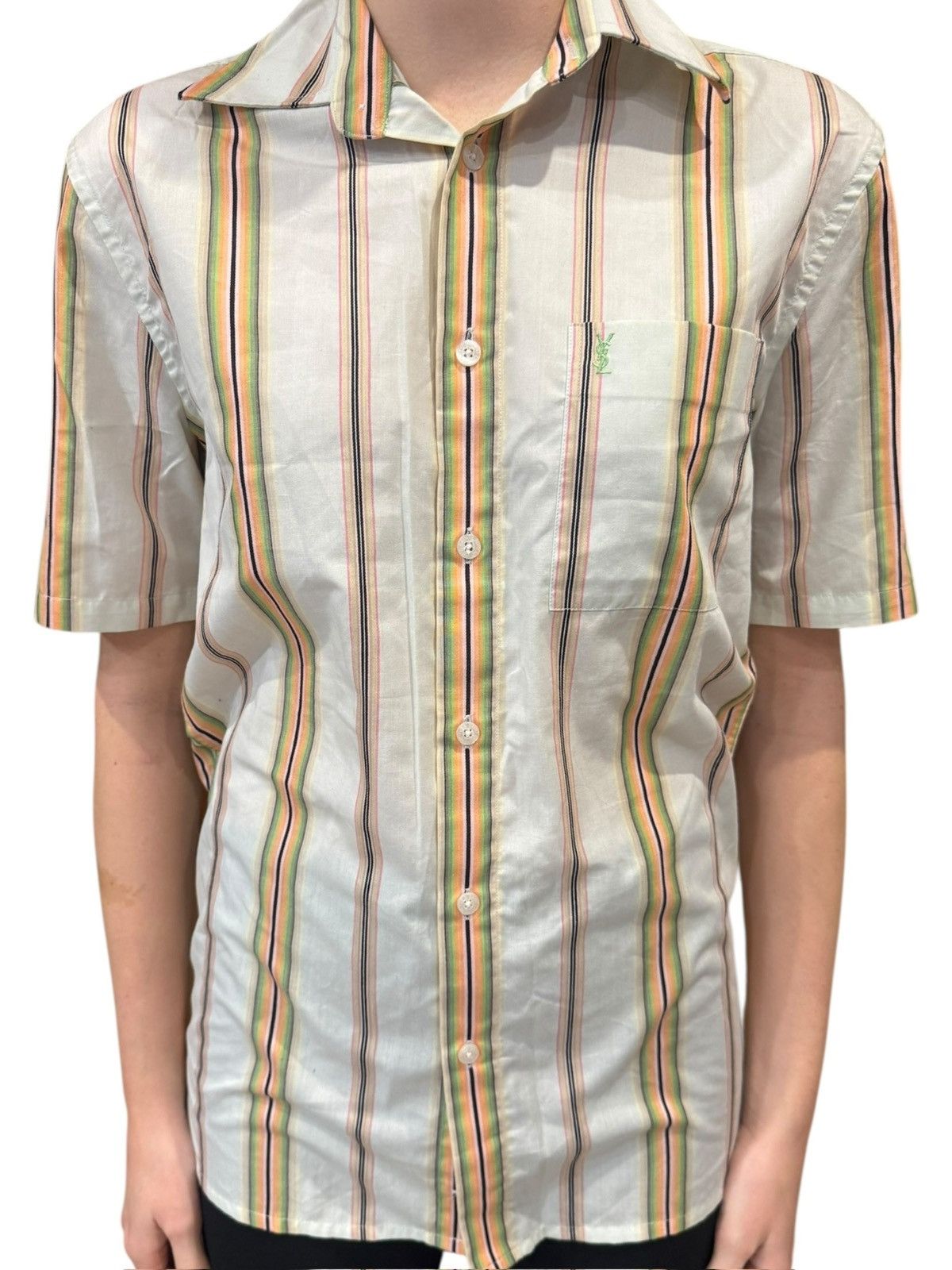 Yves Saint Laurent YSL Yves Saint Laurent Button Down Shirt Small Size US S / EU 44-46 / 1 - 1 Thumbnail