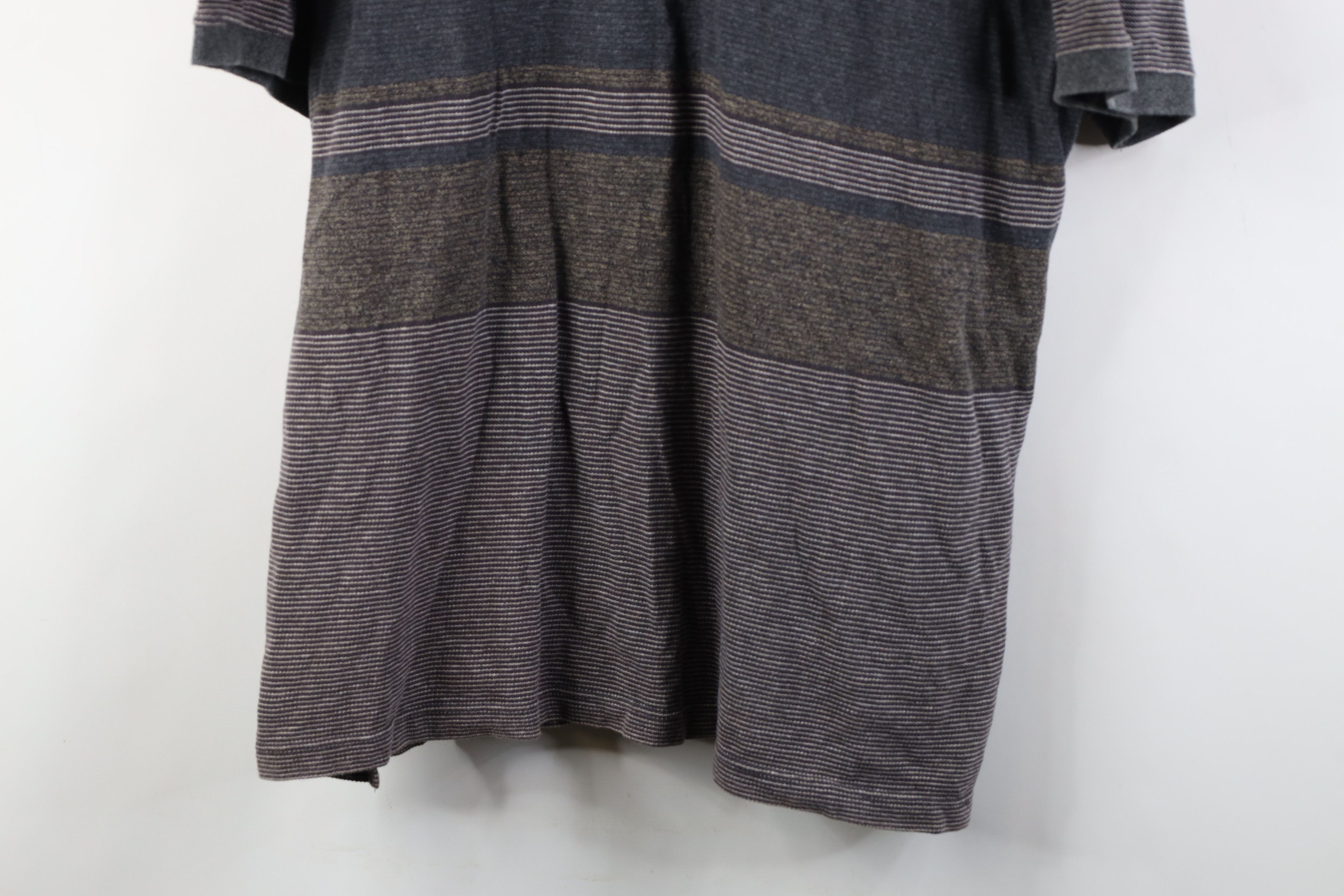 Vintage Vintage 90s Streetwear Block Knit Golf Polo Shirt Cotton Size US XL / EU 56 / 4 - 3 Thumbnail
