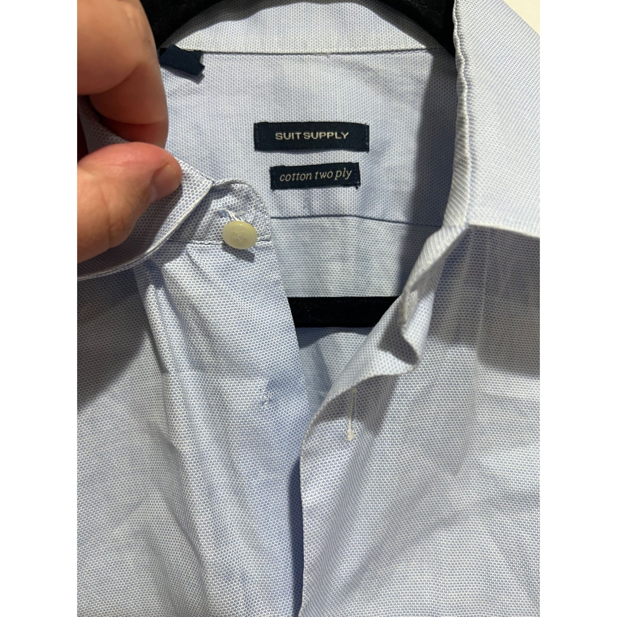 Suitsupply Suit Supply Long Sleeve Button Up Shirt - Size 15 Size US S / EU 44-46 / 1 - 2 Thumbnail