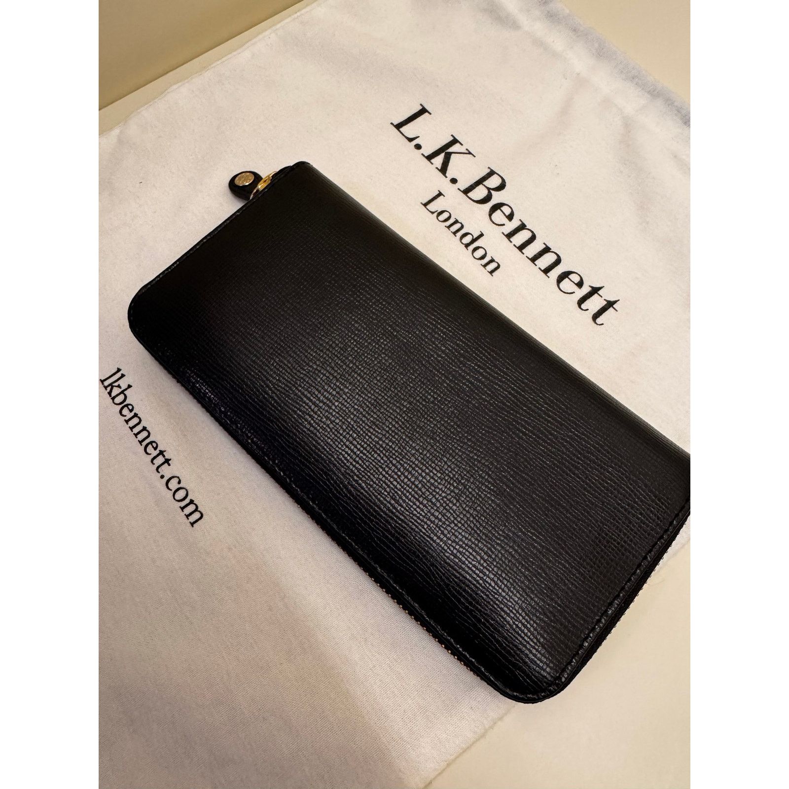 LK Bennett L.K. Bennett Black Leather Wallet | Brand New with Price Tag Size ONE SIZE - 3 Thumbnail