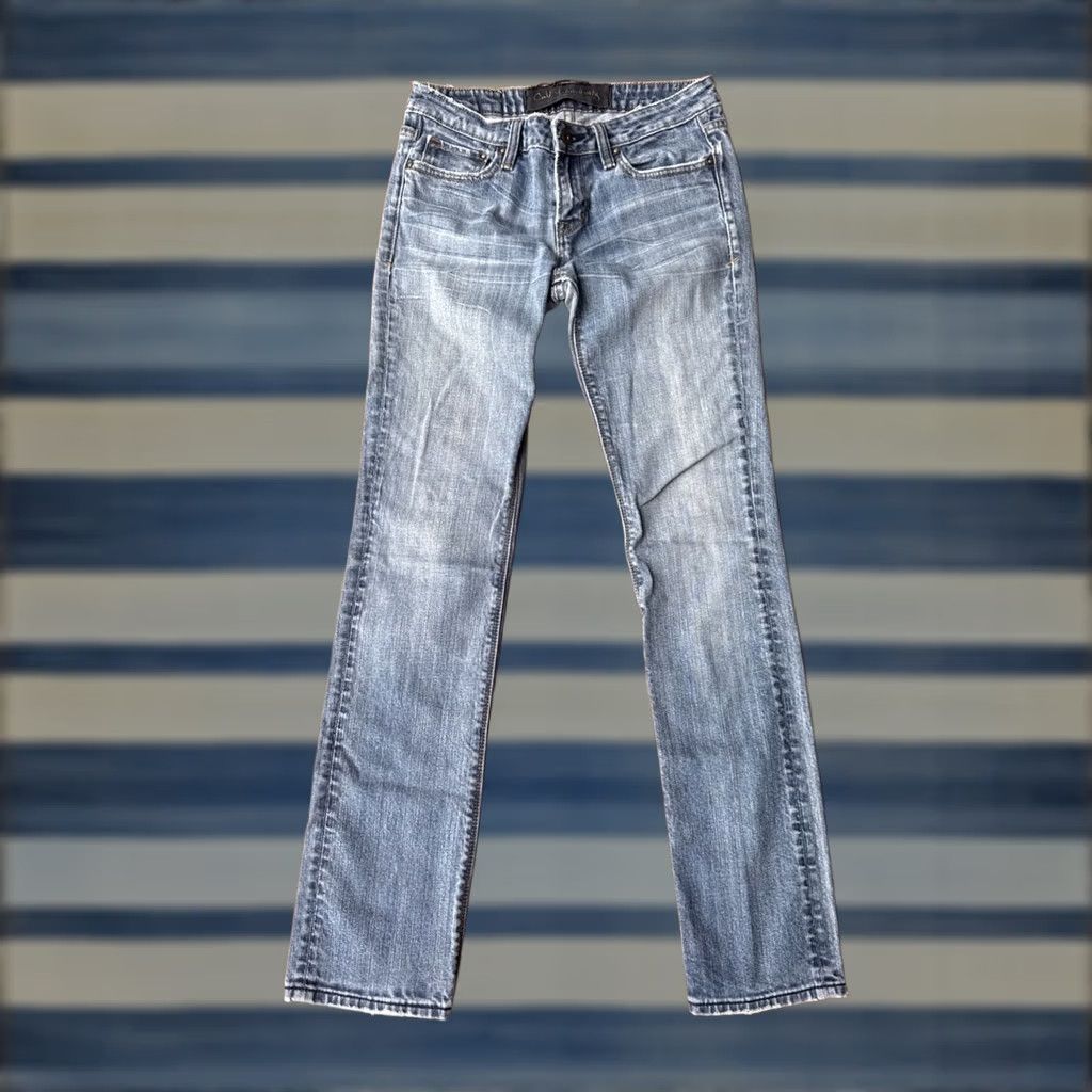 Cult Of Individuality Cult of Individuality Women's Slim Straight Jeans 29 Distressed Denim Blue / Cotton Blend 5-Pocket Pockets Zipper Button Logo Stretch Vintage No Size 29" - 1 Thumbnail
