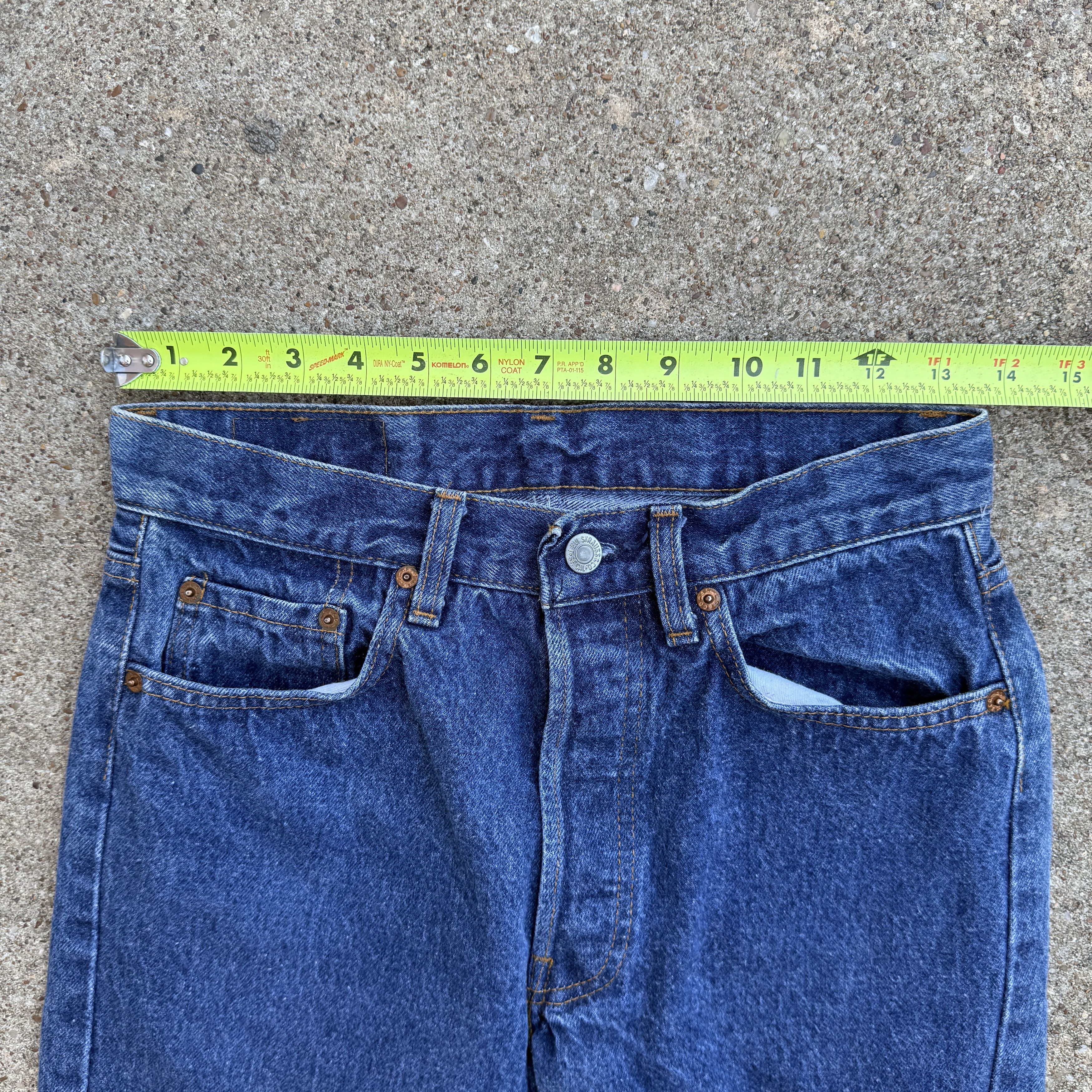 Levi's Vintage 80s Levis 501 Blue Button fly Denim Jeans Size US 27 - 6 Thumbnail
