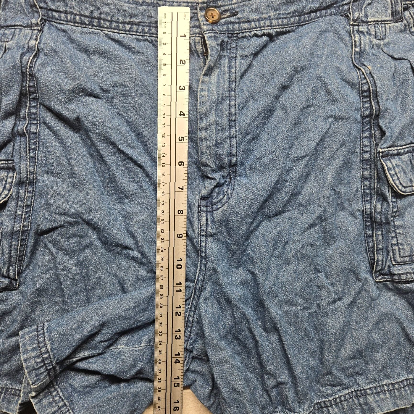 Denime Saddlebred Denim Cargo Pants Dark Wash Blue Jean Plus Size 48W Women’s Jeans Cargo Denim Pants Womens 48W Size 34" / US 12 / IT 48 - 7 Thumbnail