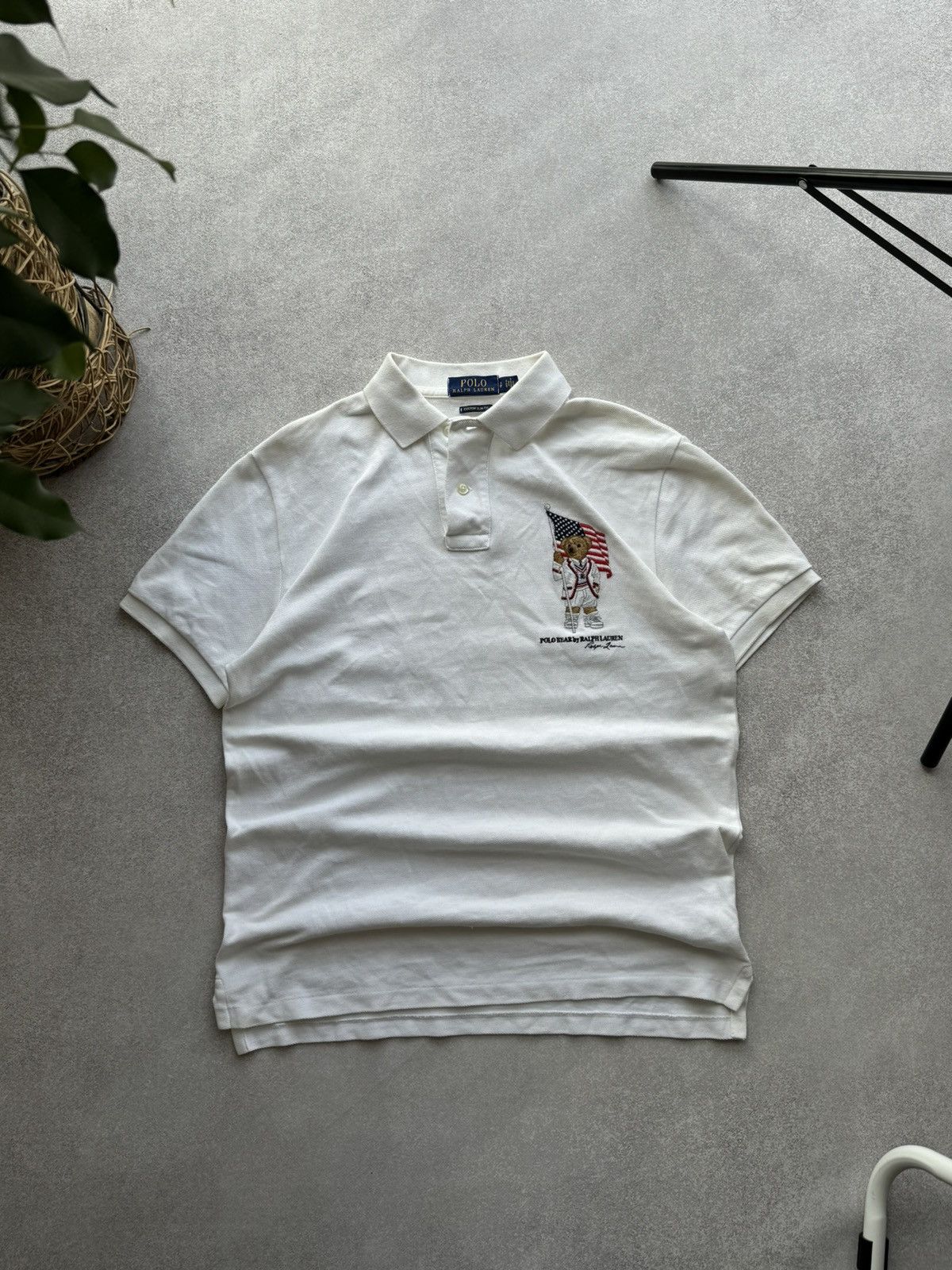 Pre-owned Polo Ralph Lauren X Vintage Polo Bear Ralph Laurent T-shirt In White