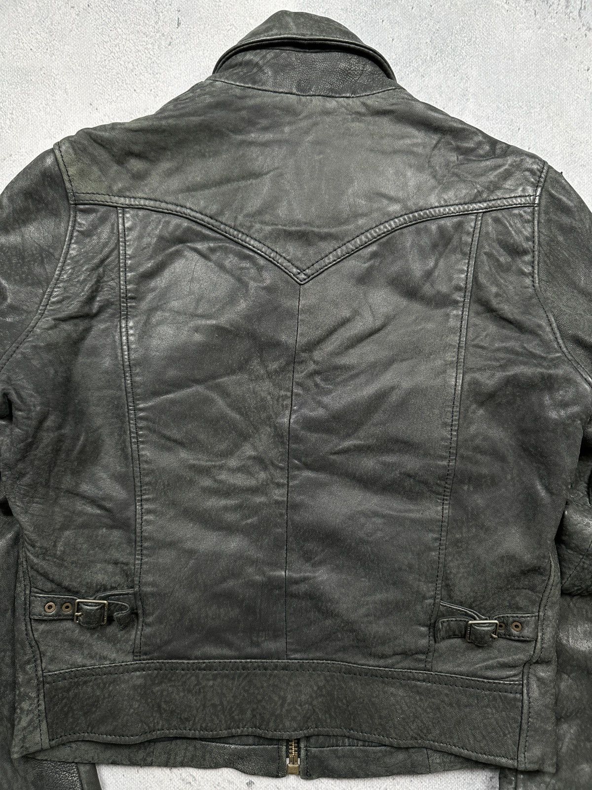 Levi's Vintage Levi’s Sample Leather Jacket Western Cut 90s Rare Size S / US 4 / IT 40 - 18 Thumbnail