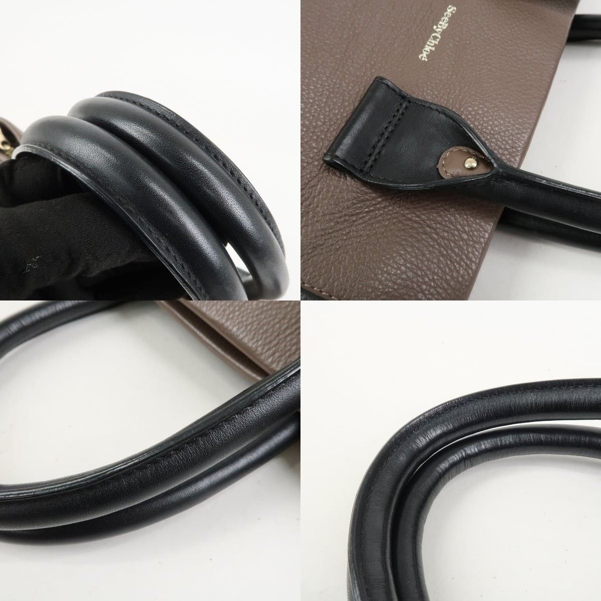 Chloe Chloe See by Chloe Calfskin Tote Brown Size ONE SIZE - 4 Thumbnail